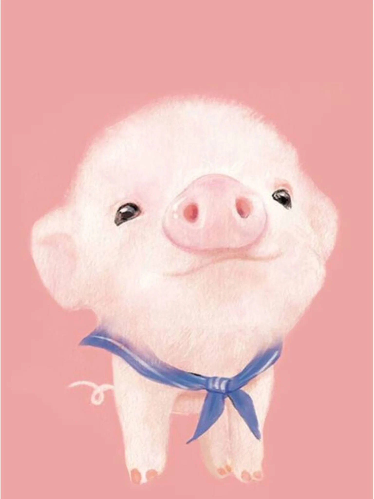 ภาพวาดดิจิทัลหมูน่ารัก วอลเปเปอร์
