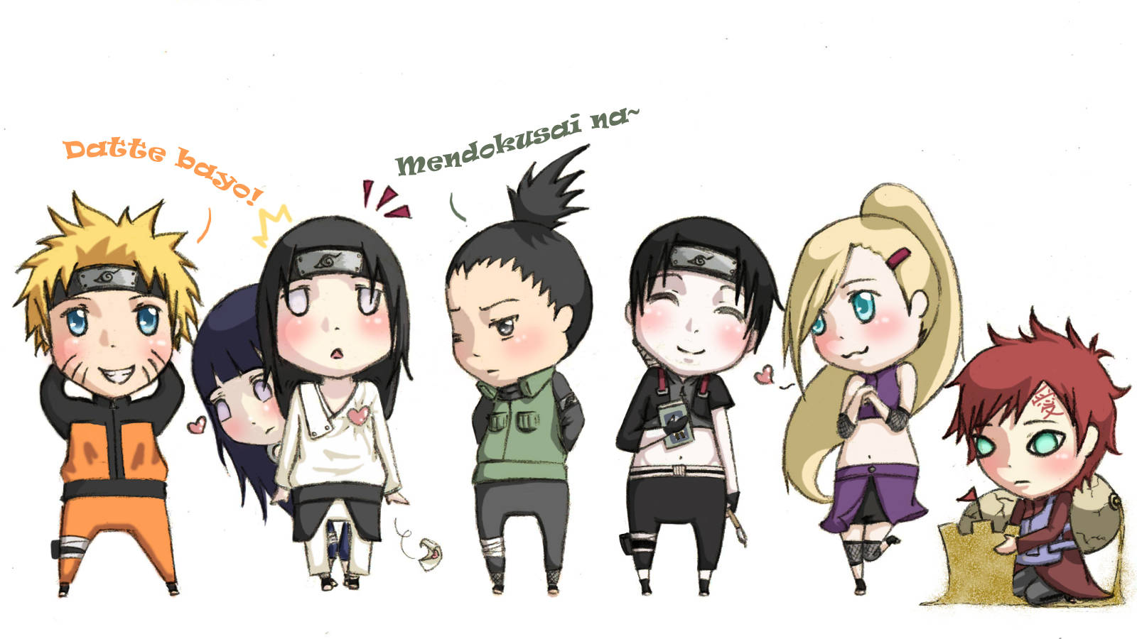 ภาพวาดตัวละครนารูโตะขนาดเล็ก วอลเปเปอร์