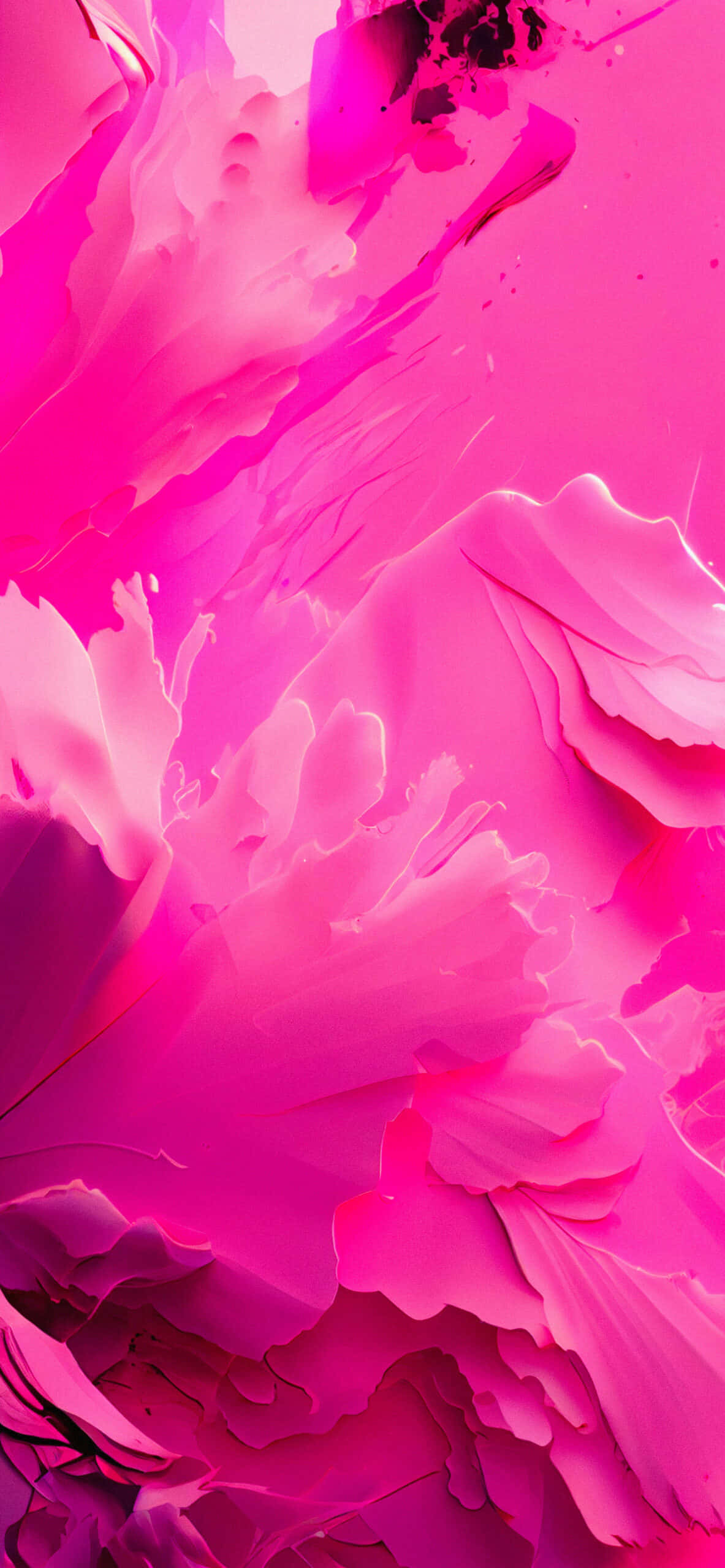 ภาพวาดนามธรรมสีชมพูที่มีสีดำและสีขาว วอลเปเปอร์