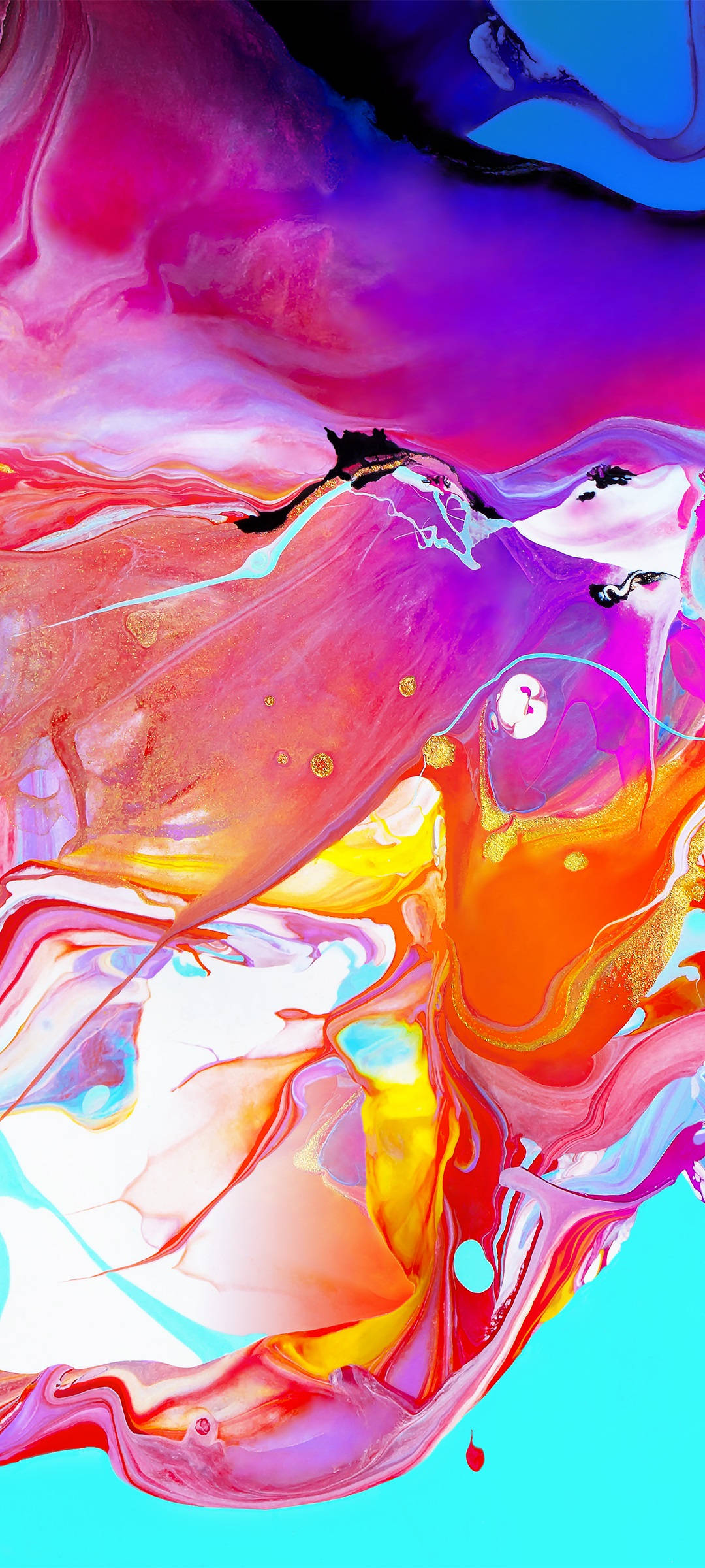 ภาพวาดนามธรรมสีสันสดใสสำหรับ Samsung A51 วอลเปเปอร์