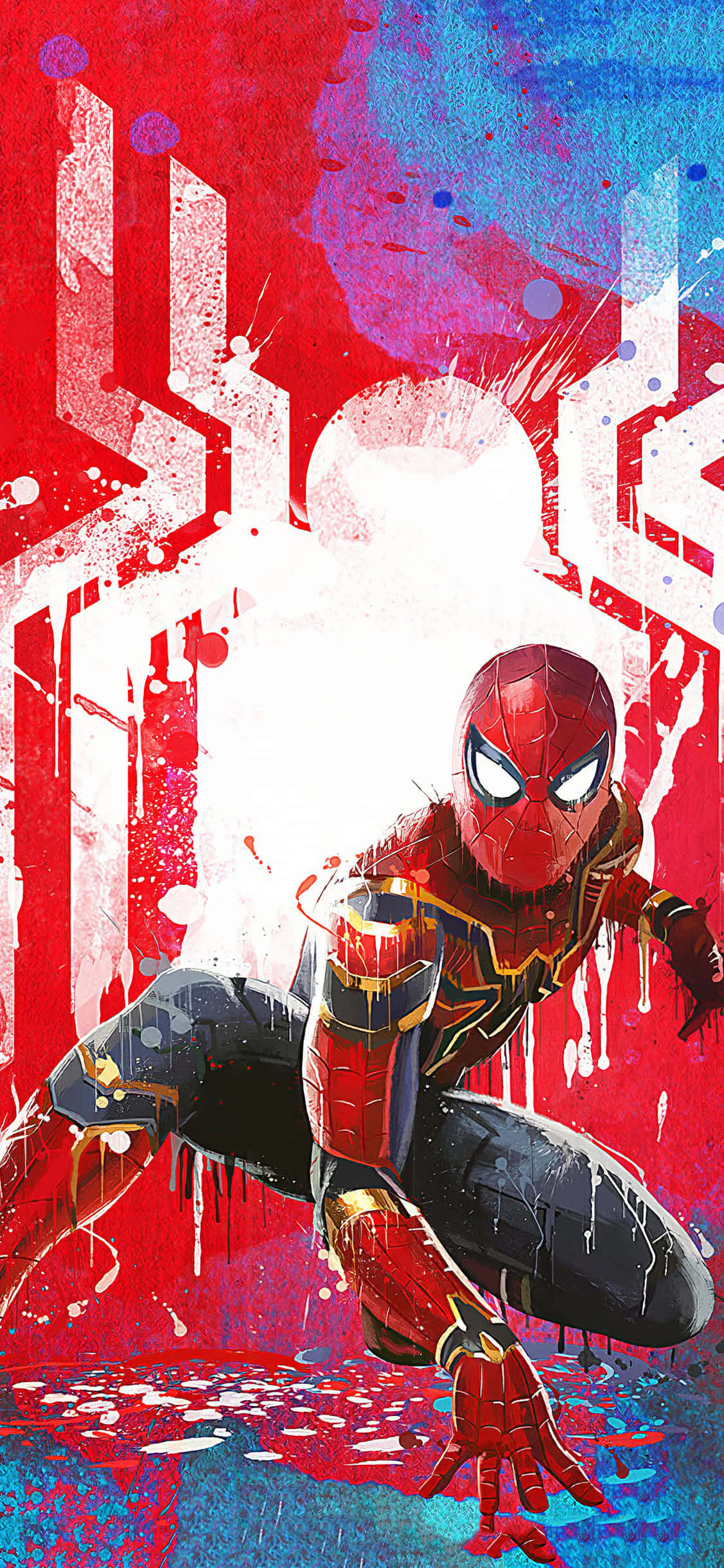 ภาพวาดสไปเดอร์แมนสุดยิ่งยวดยามค่ำคืน วอลเปเปอร์