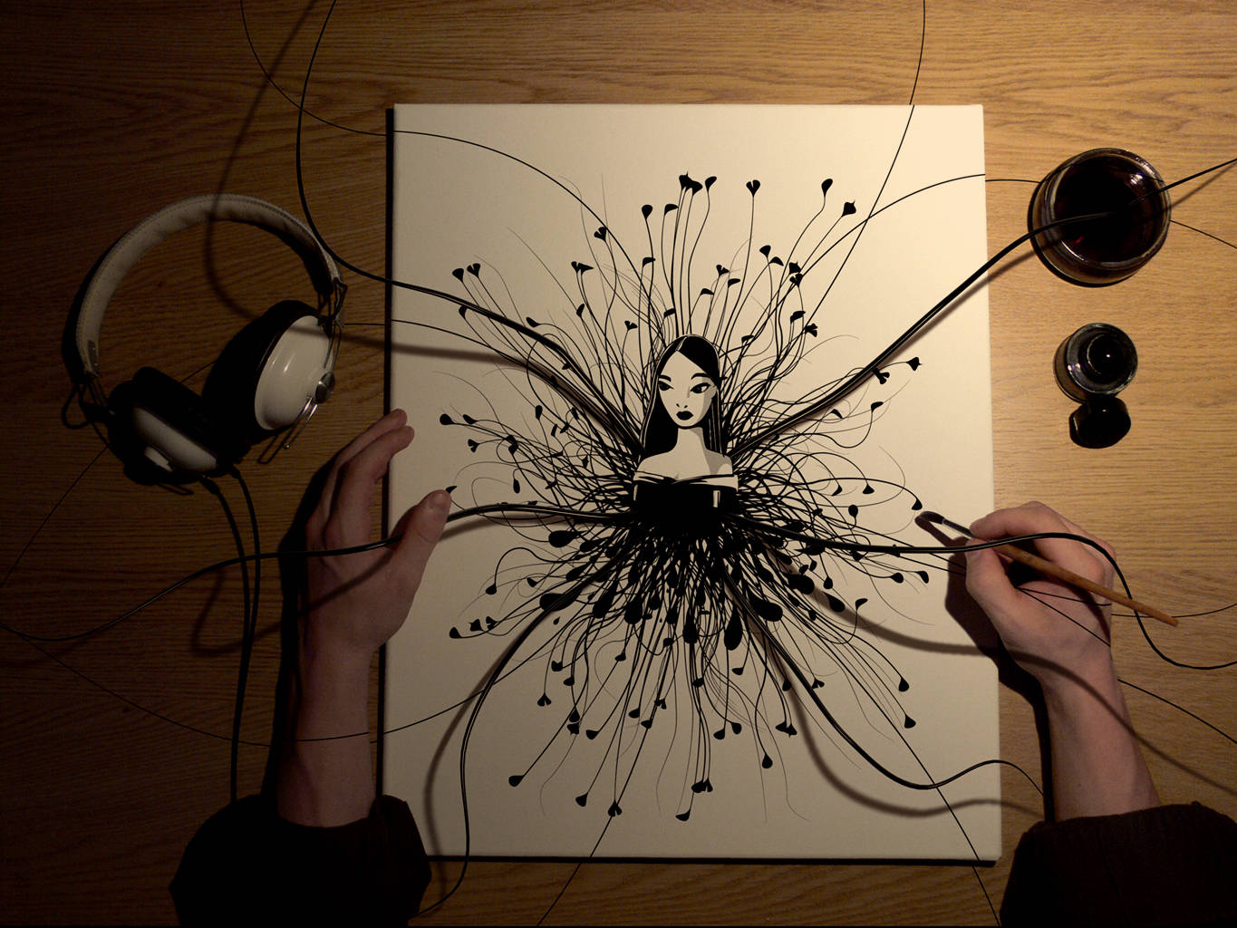ภาพวาดเทนดริลเลดี้สุดเท่ วอลเปเปอร์