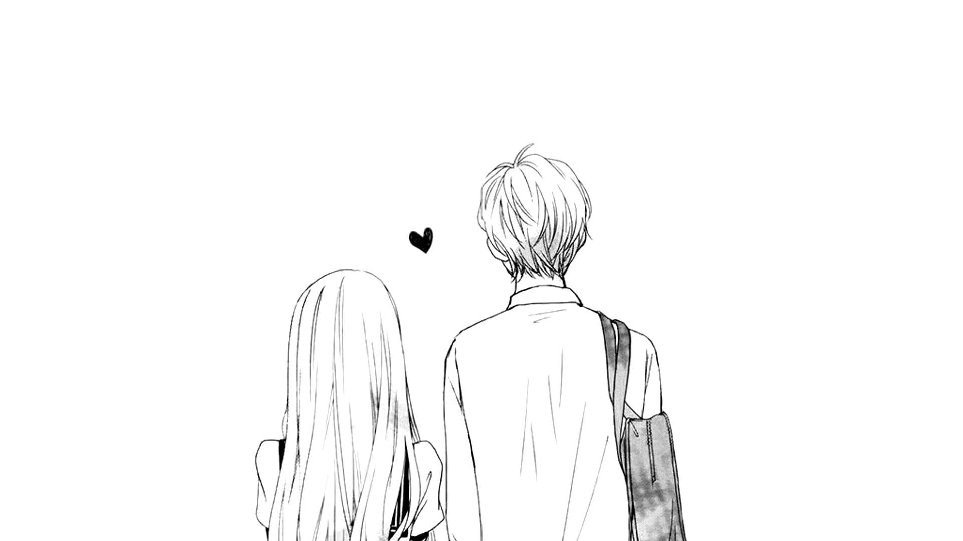ภาพวาดเท่ๆ คู่รักน่ารัก วอลเปเปอร์