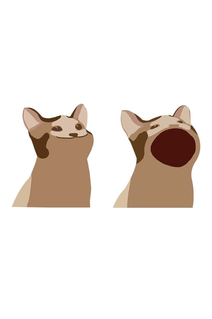 ภาพวาดแมวต้องสาปน่ารัก วอลเปเปอร์