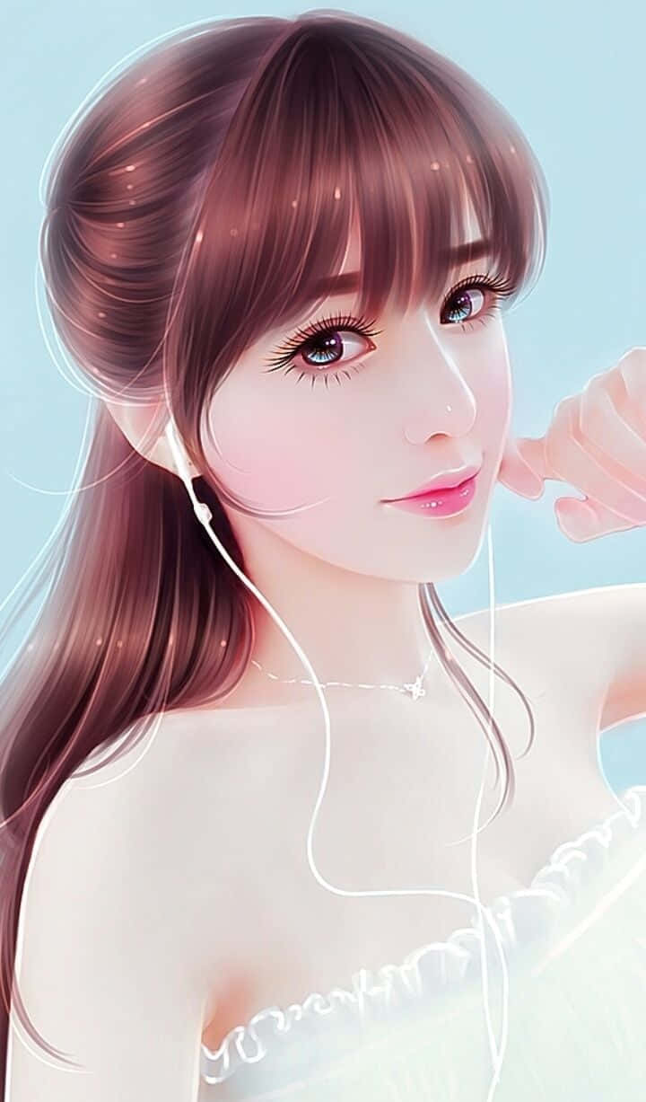 ภาพสาวสวยดิจิทัลอาร์ต วอลเปเปอร์