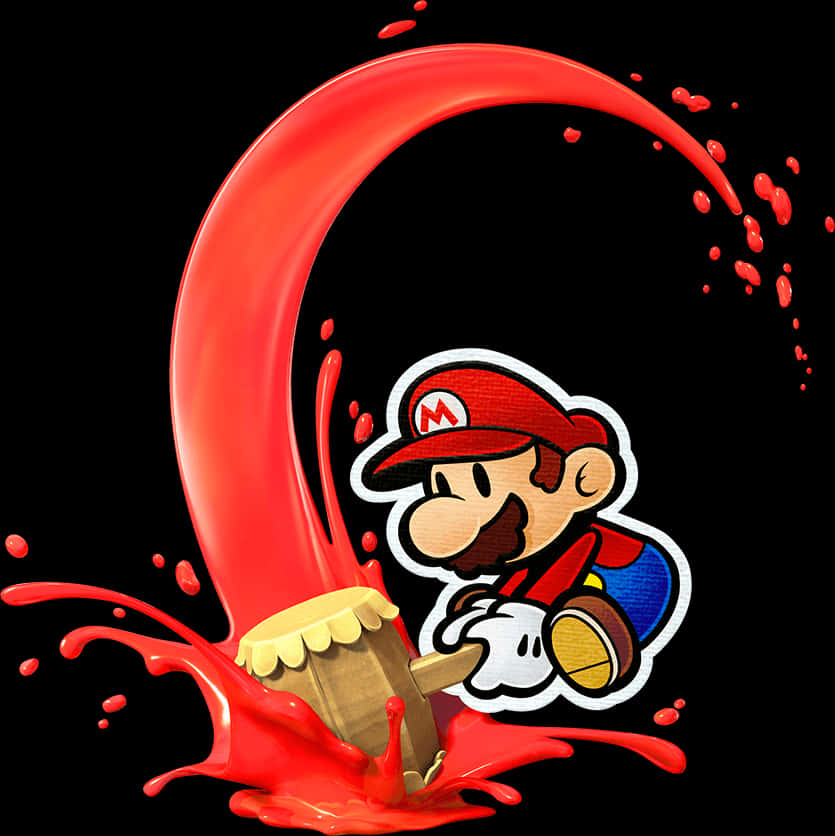ภาพสีแดงกระเด็น Mario การ์ตูน วอลเปเปอร์