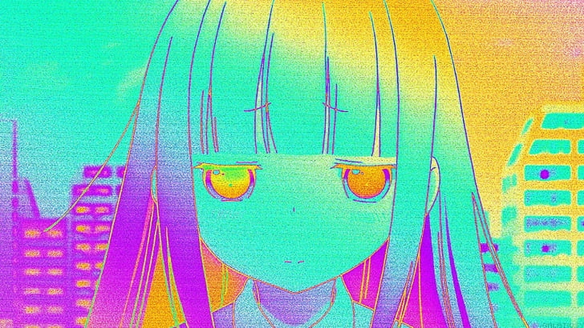 ภาพอนิเมะสาวสวยสไตล์อาร์ต วอลเปเปอร์