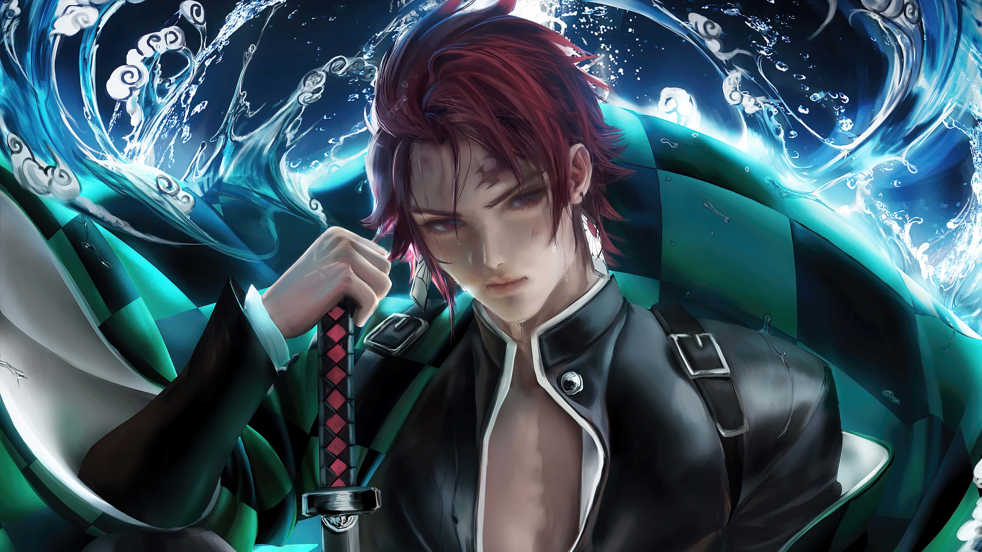 ภาพฮีโร่จากซีรีส์อนิเมะยอดนิยม Demon Slayer วอลเปเปอร์