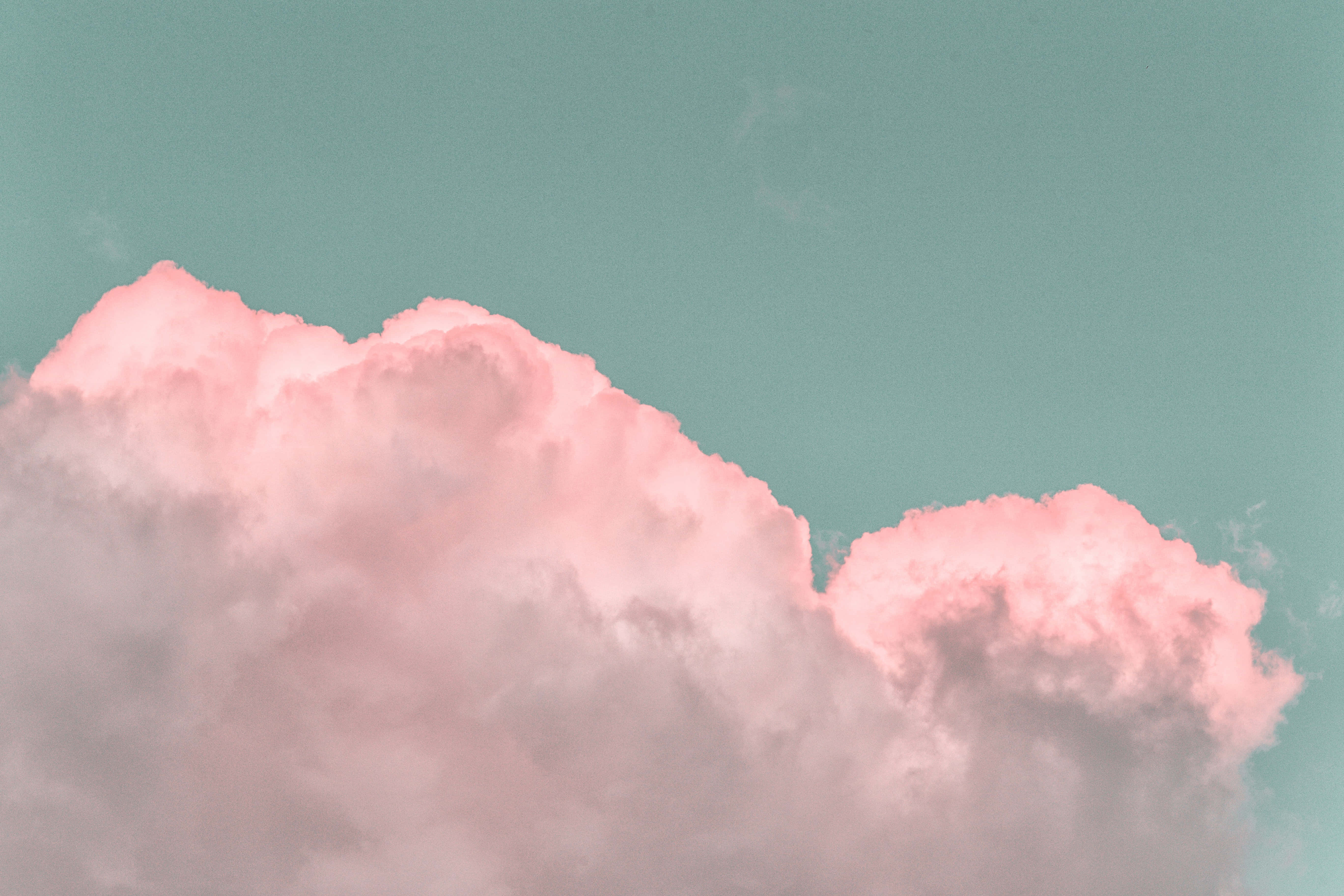 ภาพเมฆฝ้ายสีชมพู วอลเปเปอร์