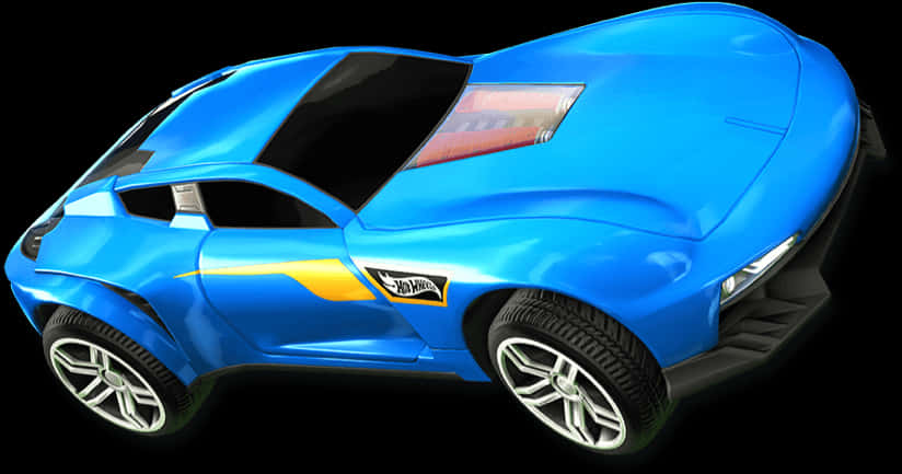 ภาพเรนเดอร์รถสีฟ้า Rocket League วอลเปเปอร์