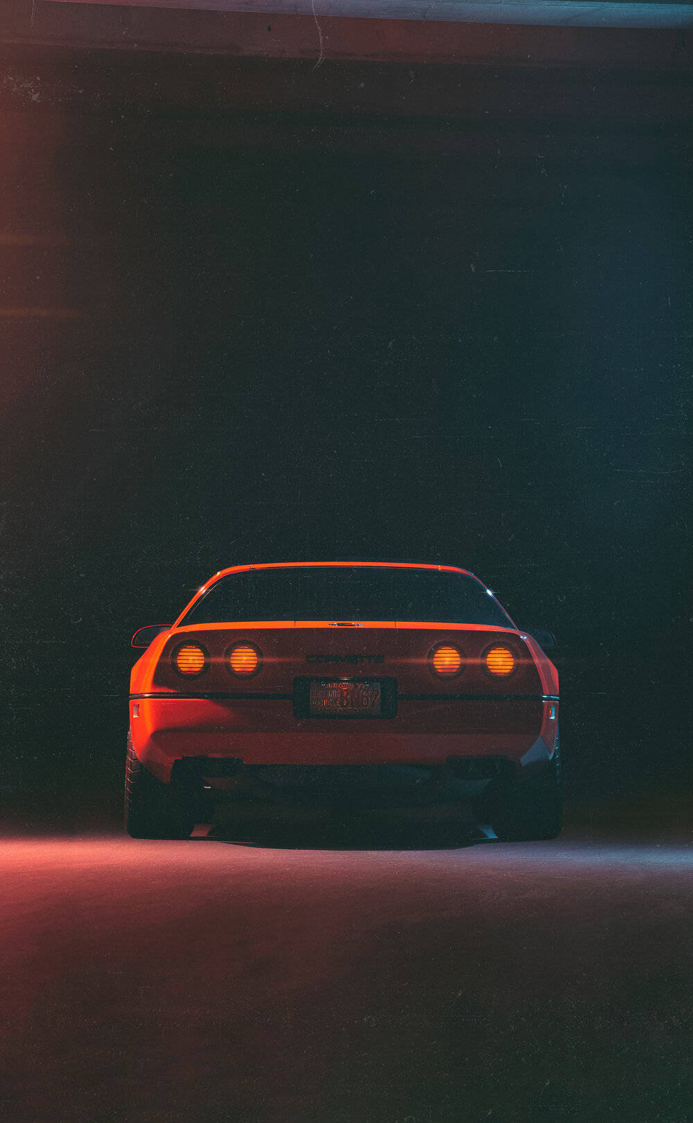 ภาพเหมือน C4 Corvette สีแดง วอลเปเปอร์