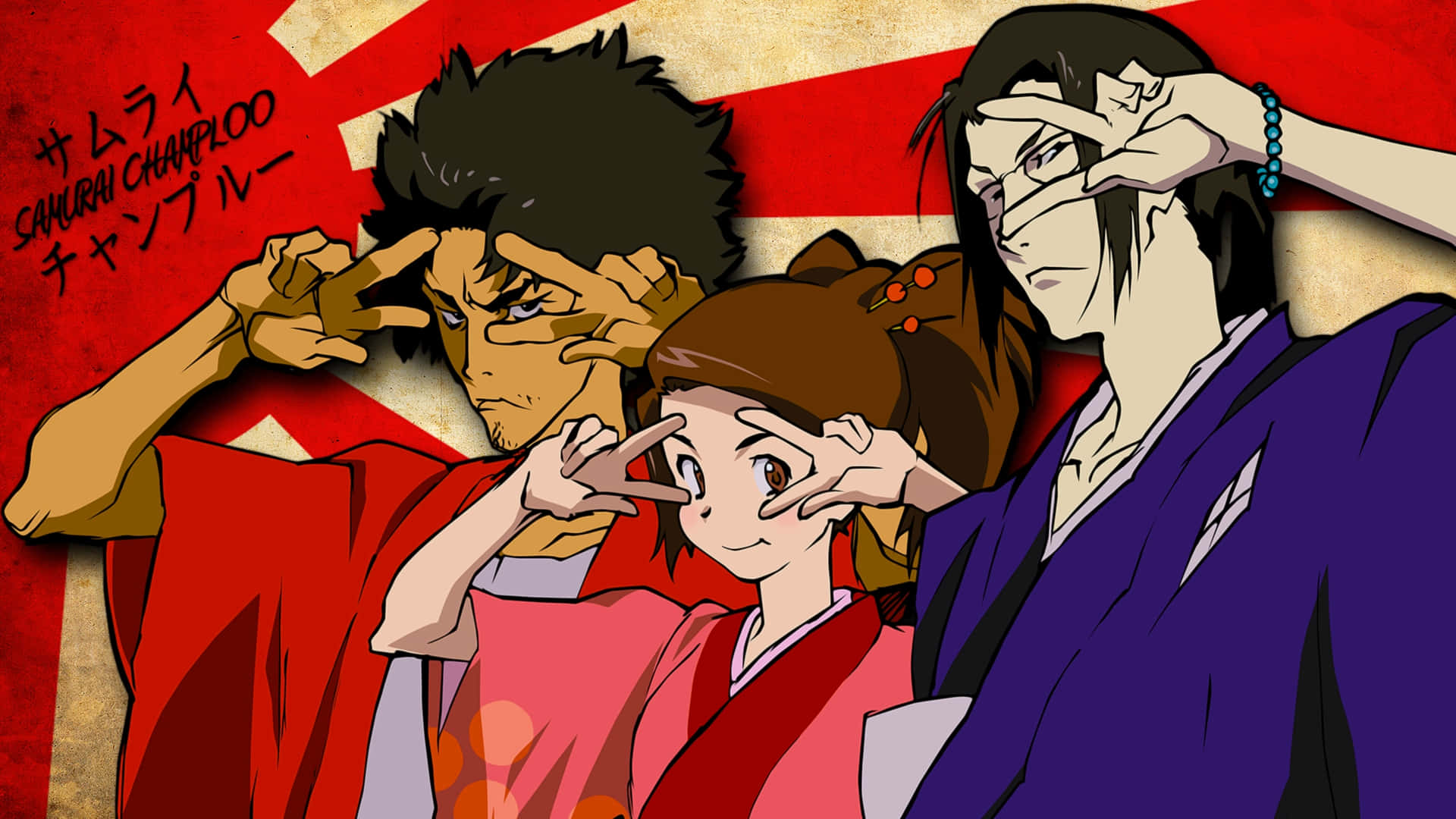 ภาพแบนเนอร์แฟนอาร์ต Samurai Champloo วอลเปเปอร์