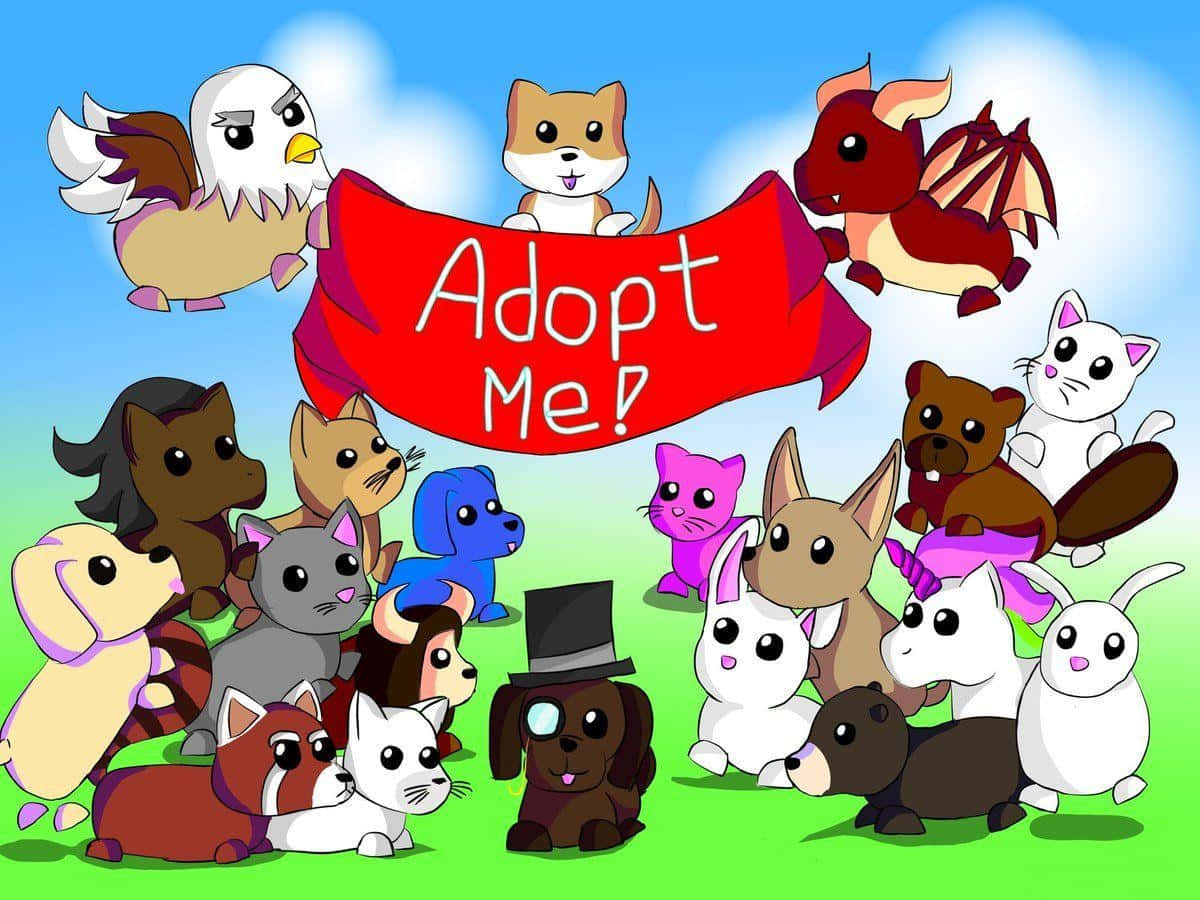 ภาพแฟนอาร์ตเกม Adopt Me น่ารัก วอลเปเปอร์