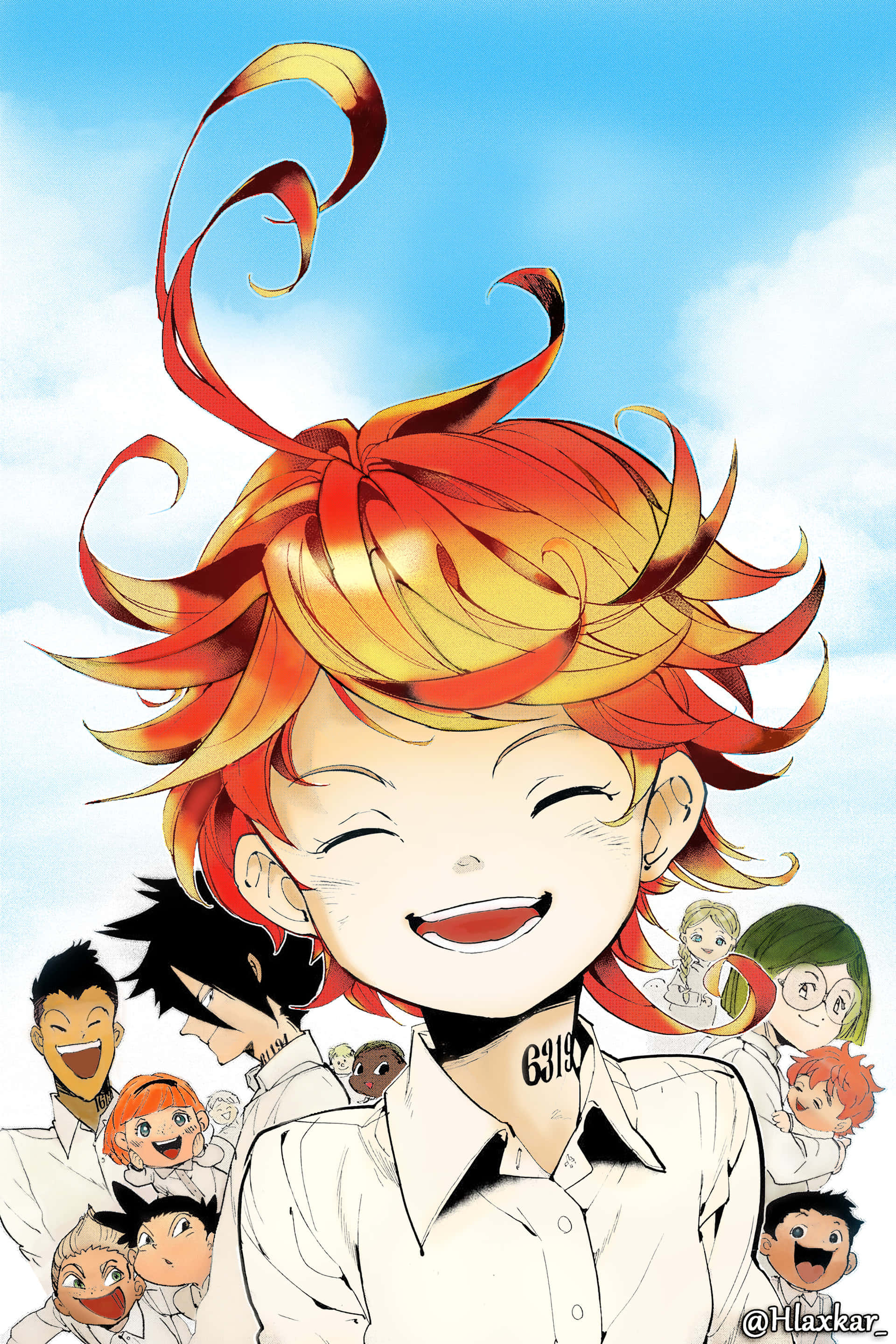 ภาพแห่งความสุขจาก The Promised Neverland วอลเปเปอร์