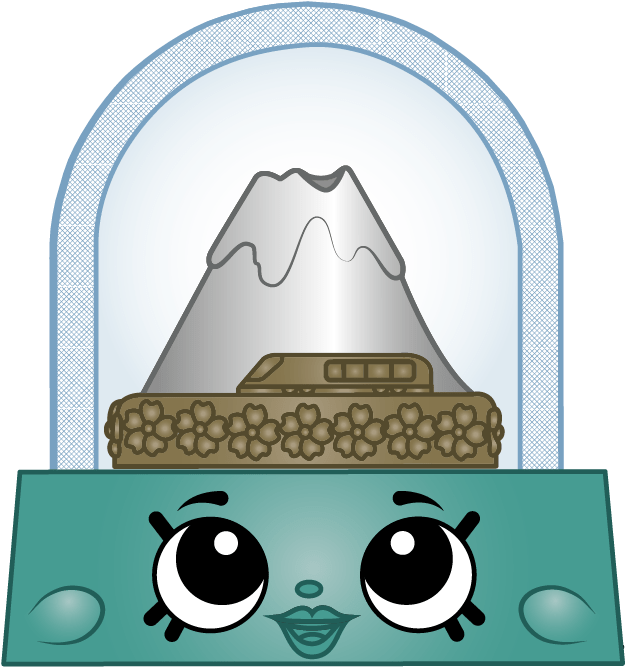 ภูเขาไฟฟูจิและตัวละครซูชิน่ารัก วอลเปเปอร์