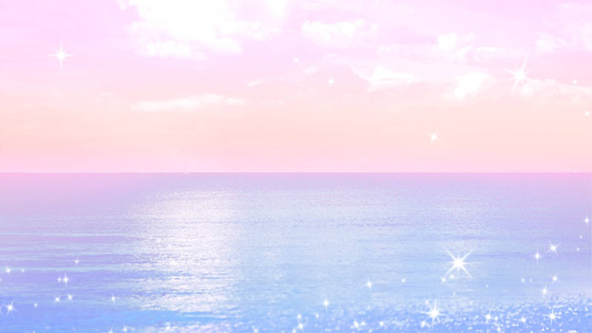 มหาสมุทรสวยงามในสีพาสเทลน่ารัก วอลเปเปอร์