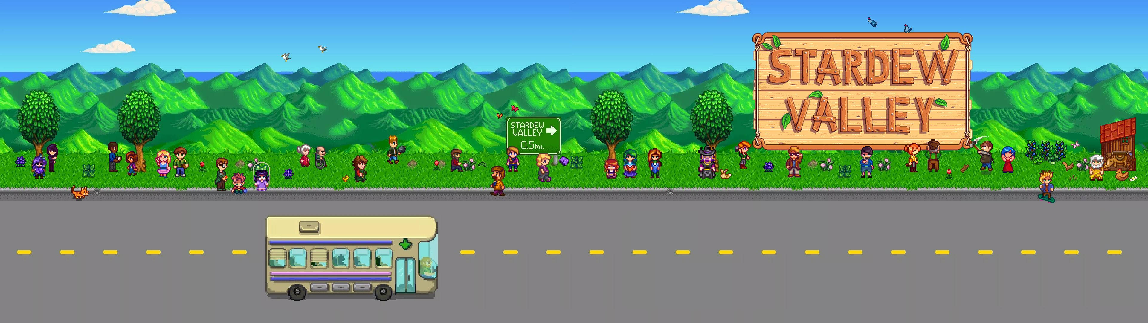 มองป้าย Stardew Valley วอลเปเปอร์