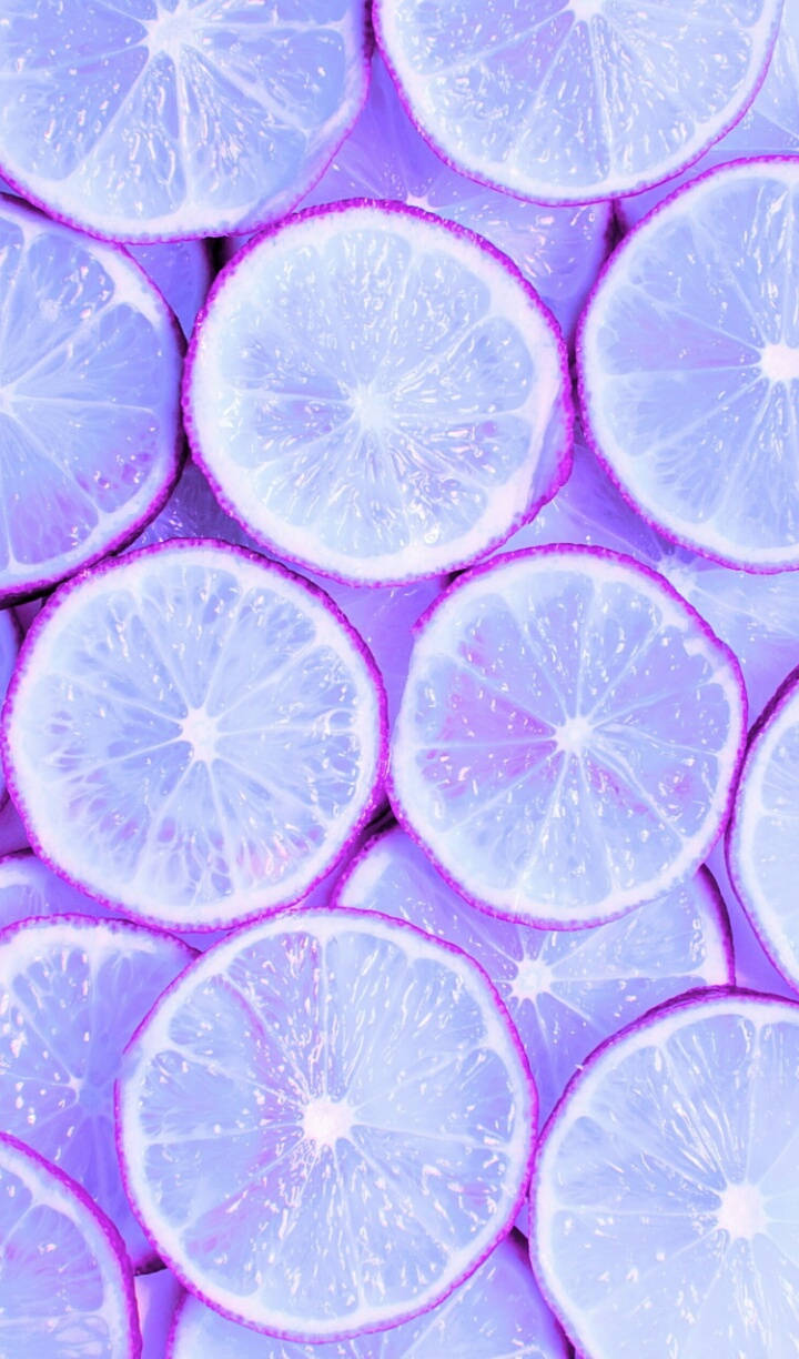 มะนาวฝานพาสเทลสีม่วง Tumblr วอลเปเปอร์