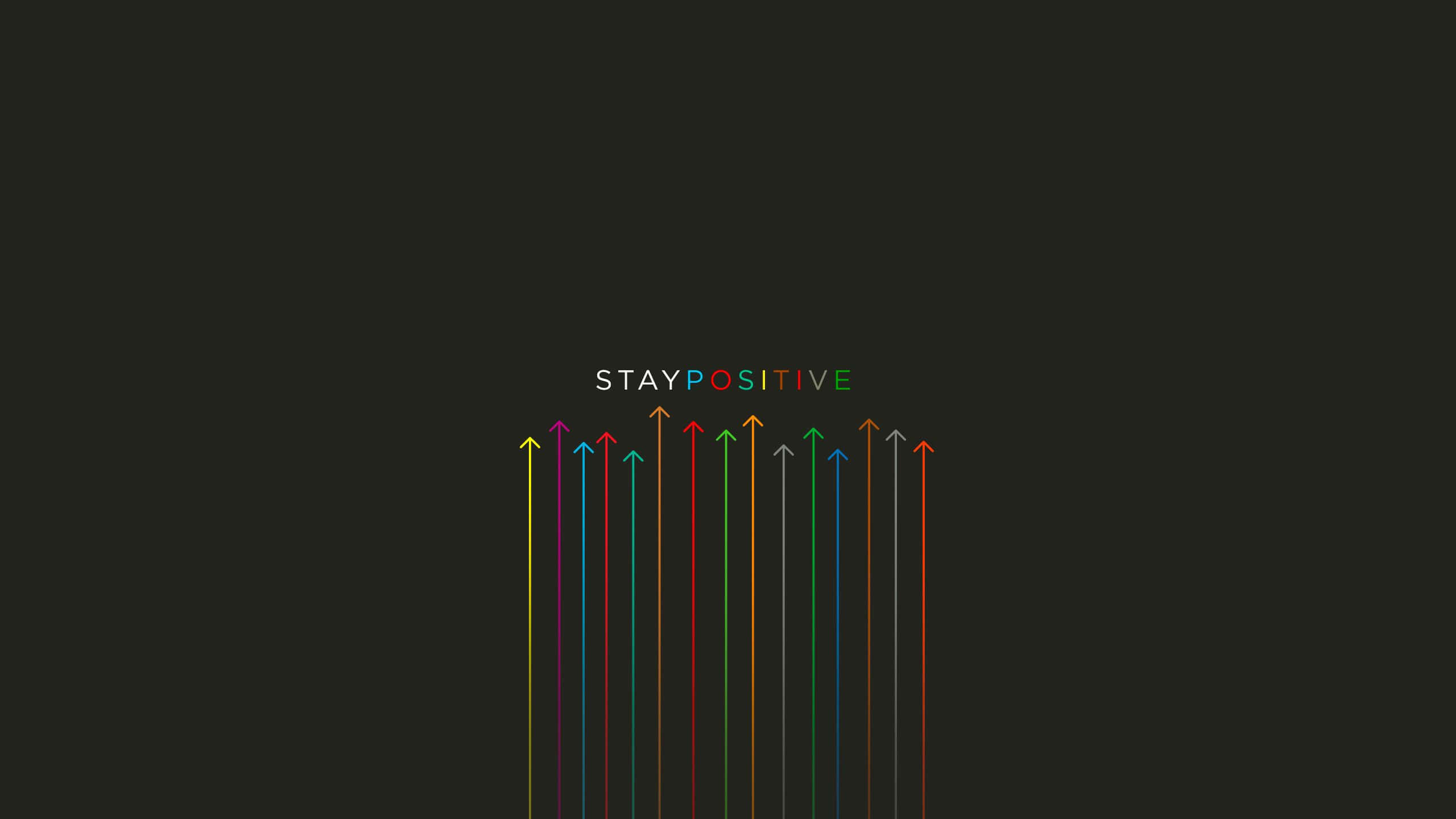 มินิมอลเพิ่มความมั่นใจ Stay Positive วอลเปเปอร์