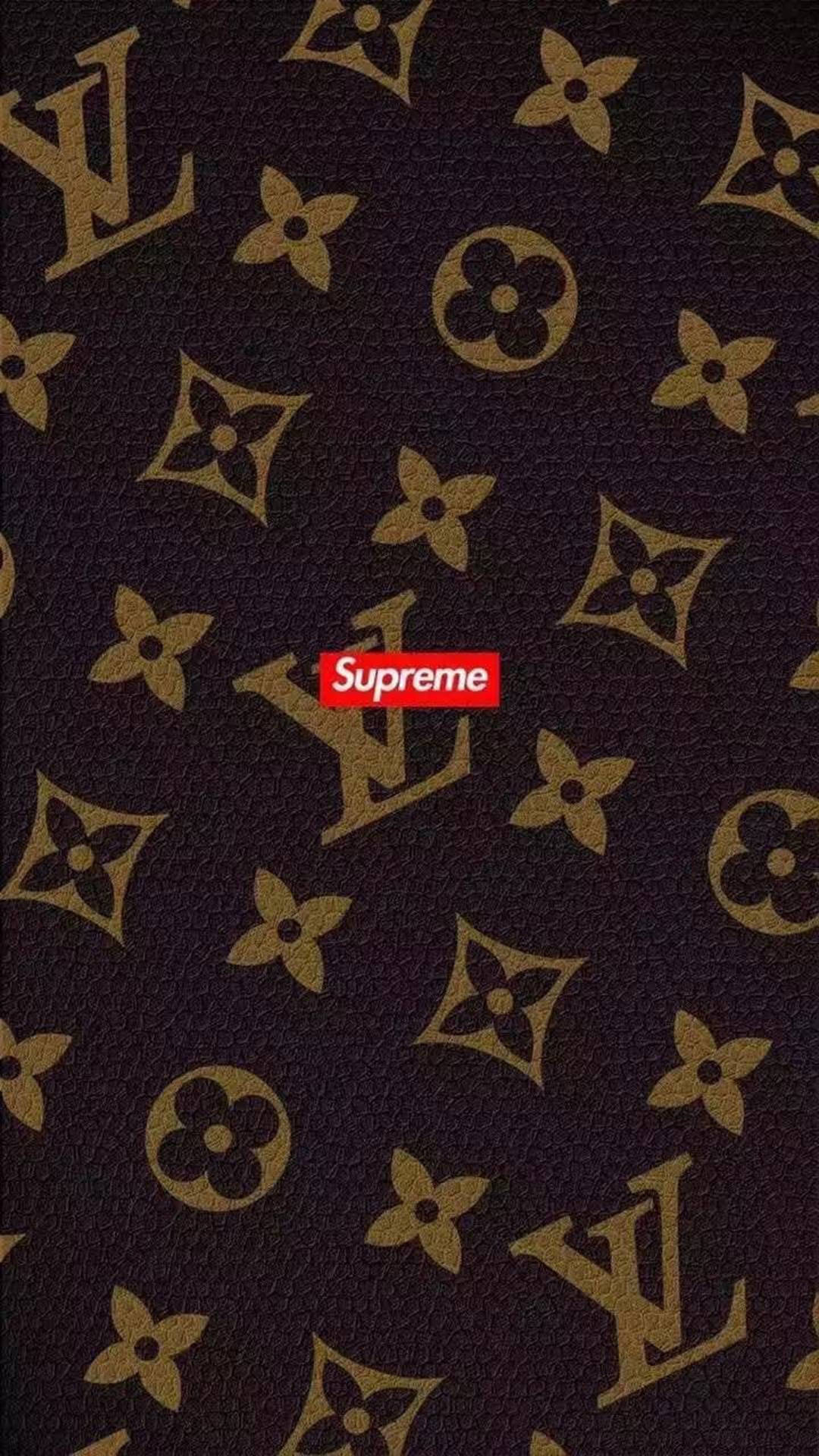 มือถือ Supreme และ Louis Vuitton หนังแท้ วอลเปเปอร์