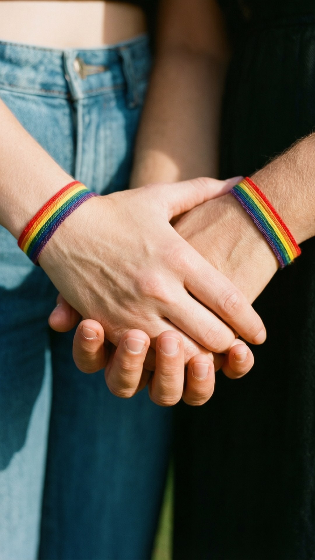 มือเรนโบว์สุดใกล้ชิด วอลเปเปอร์