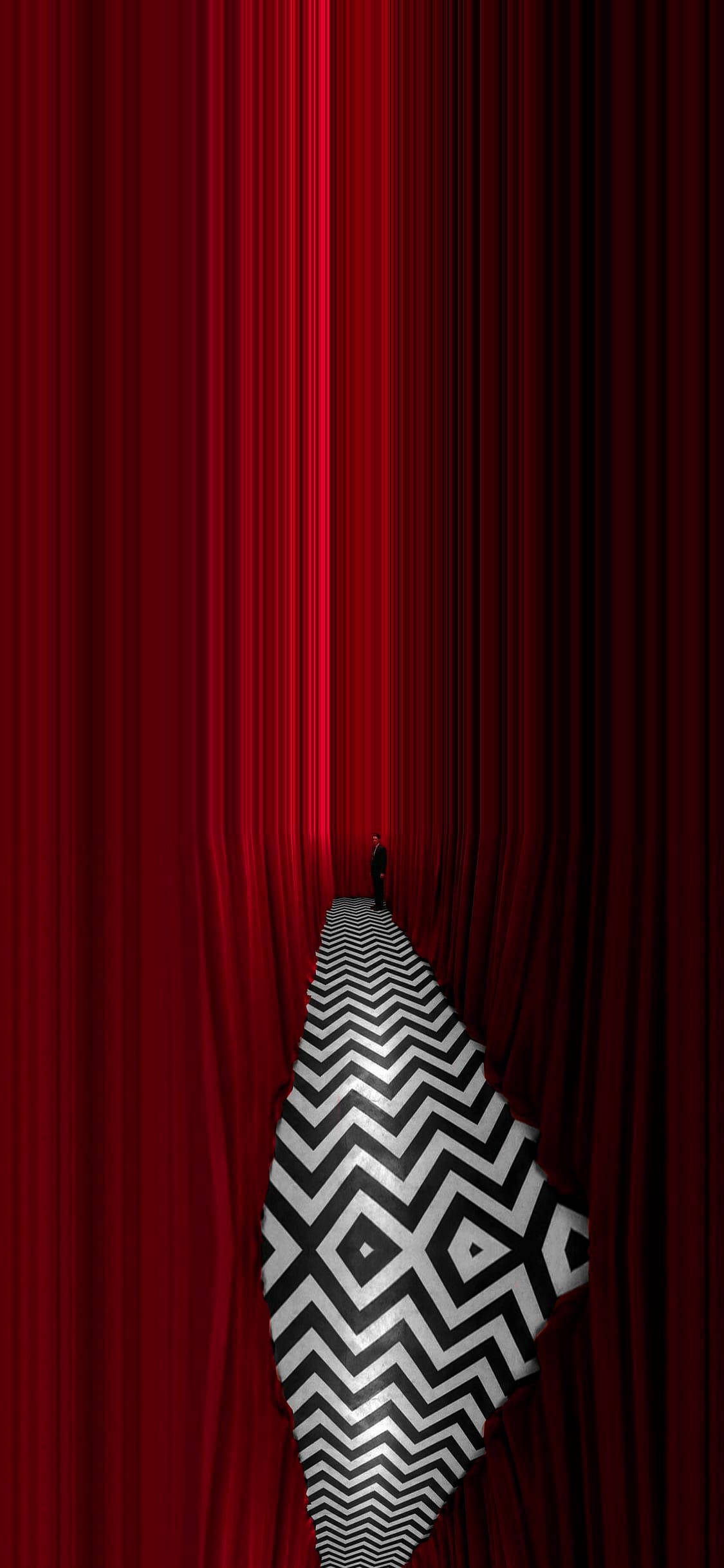 ม่านสีแดง Twin Peaks วอลเปเปอร์