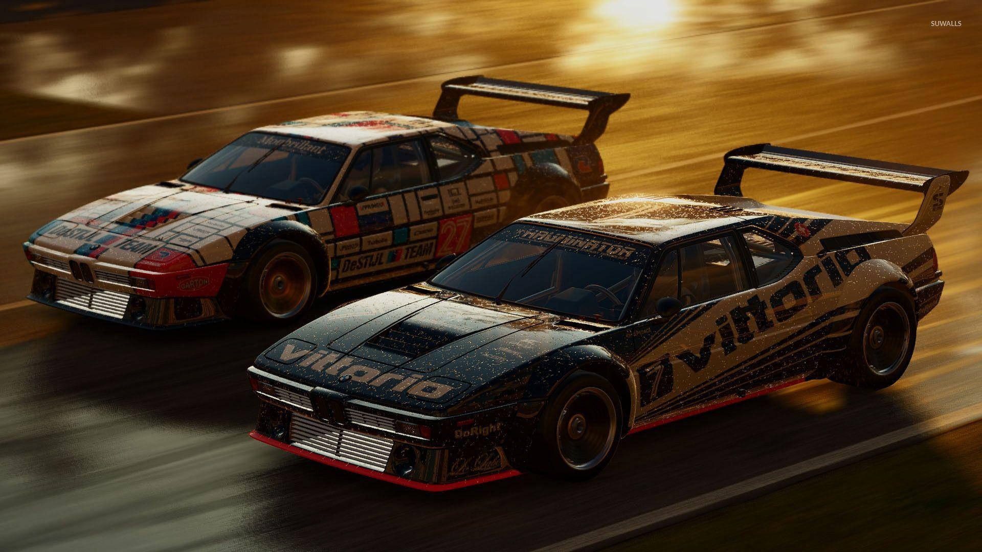 รถ BMW M1 สองคันจาก Project Cars วอลเปเปอร์