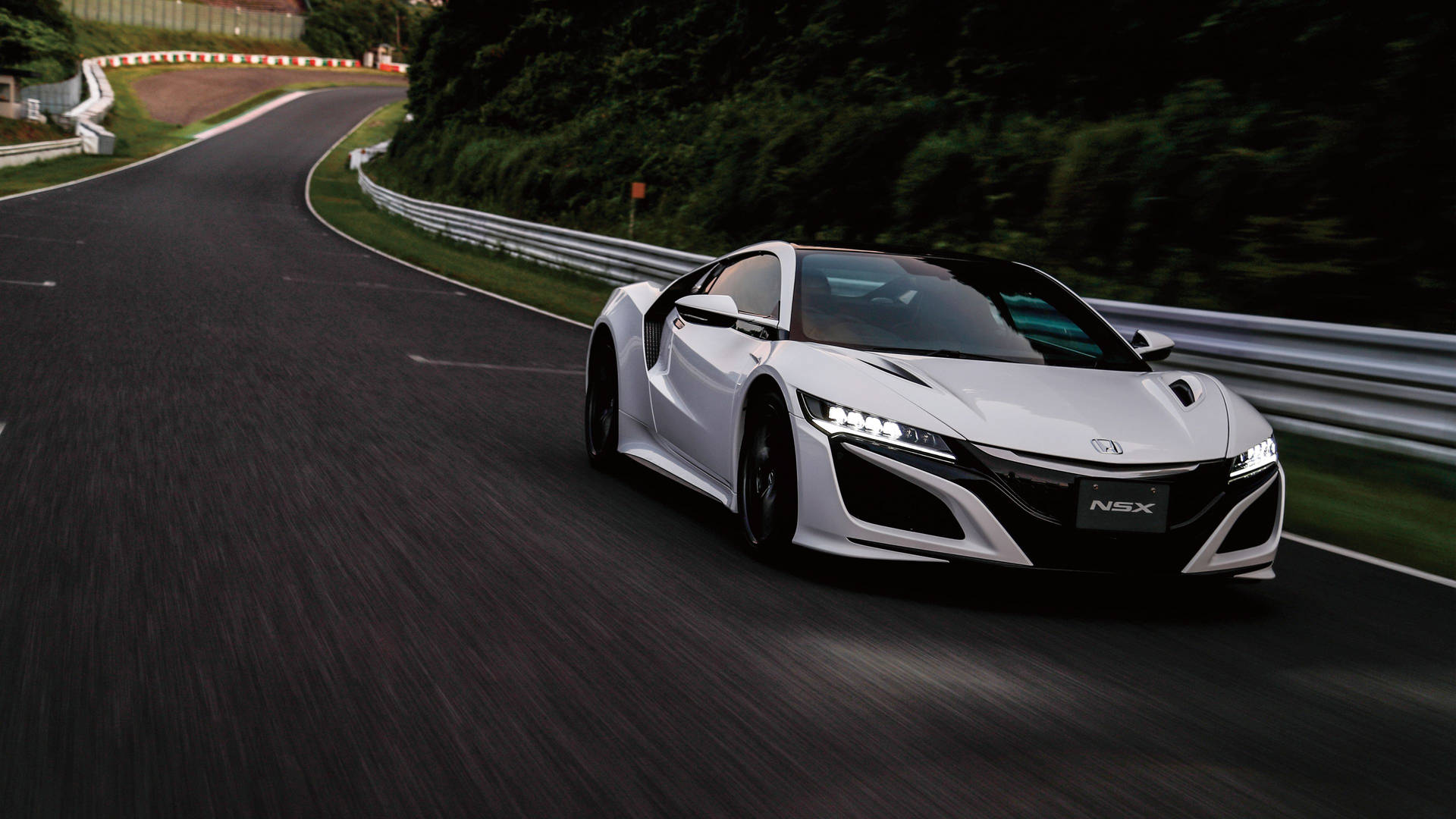 วอลเปเปอร์รถยนต์ 4k สีขาวมุก Honda NSX — รถยนต์ 4K GIF วอลเปเปอร์