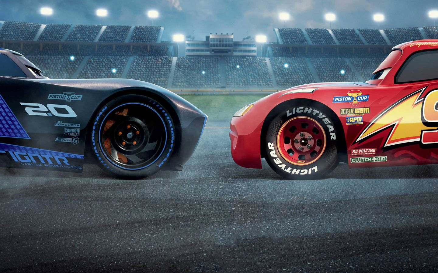 รถยนต์ Cars 3 หันหน้าเข้าหากัน วอลเปเปอร์