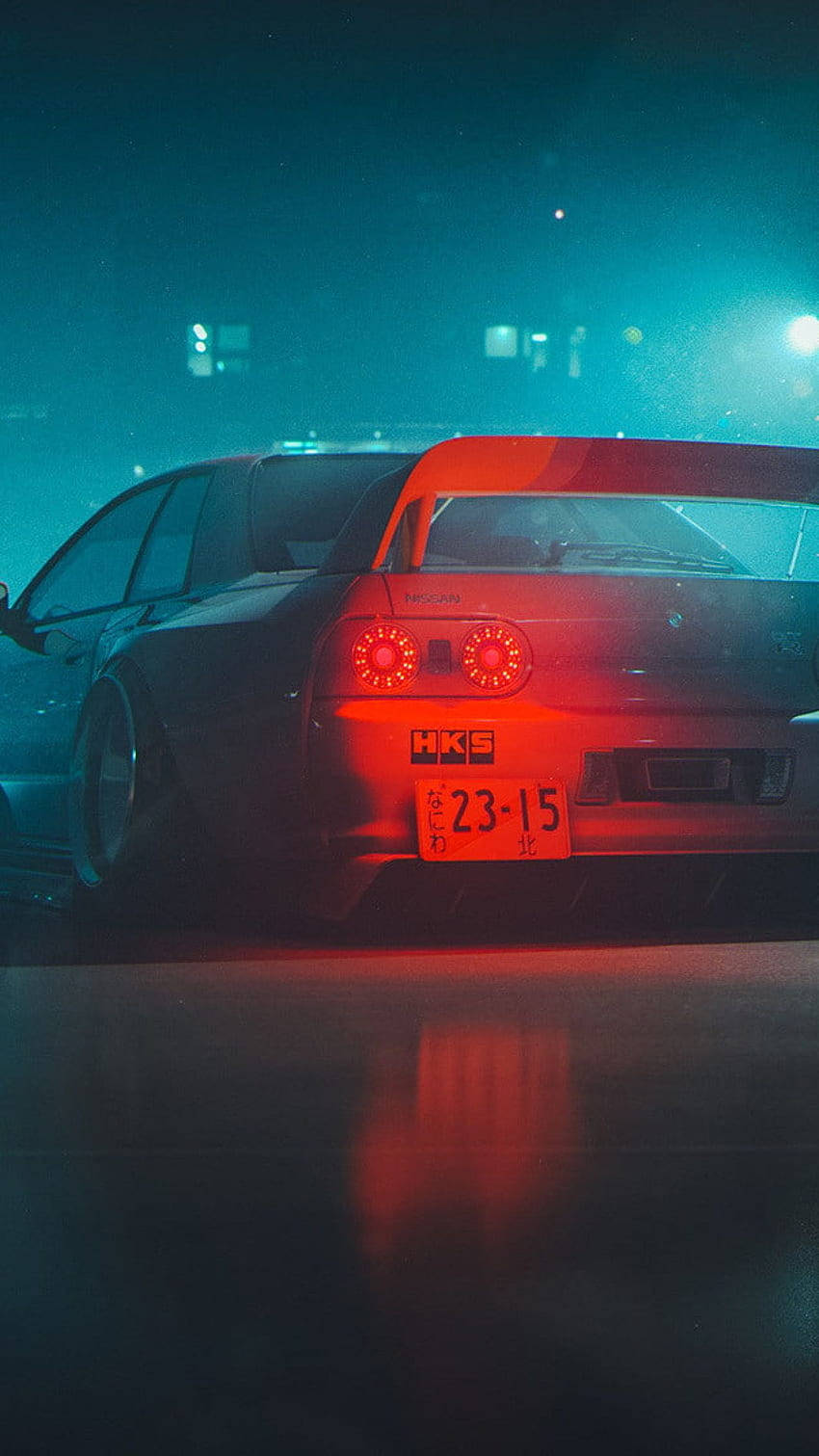 รถสไตล์ JDM ในหมอก วอลเปเปอร์