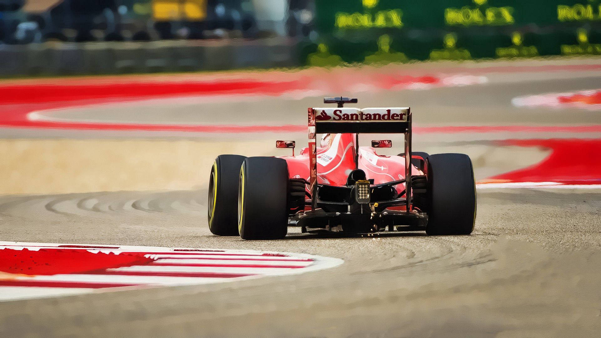 วอลเปเปอร์รถแข่งเฟอร์รารี ฟอร์มูล่าวัน บนสนามแข่ง — Ferrari วอลเปเปอร์