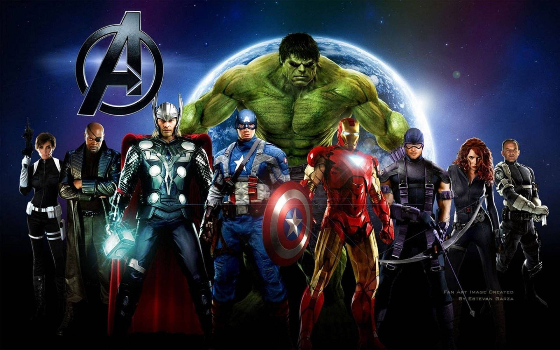ซูเปอร์ฮีโร่มาร์เวล Hulk, Thor, Captain America, Iron Man และคนอื่นๆ — มาร์เวล วอลเปเปอร์