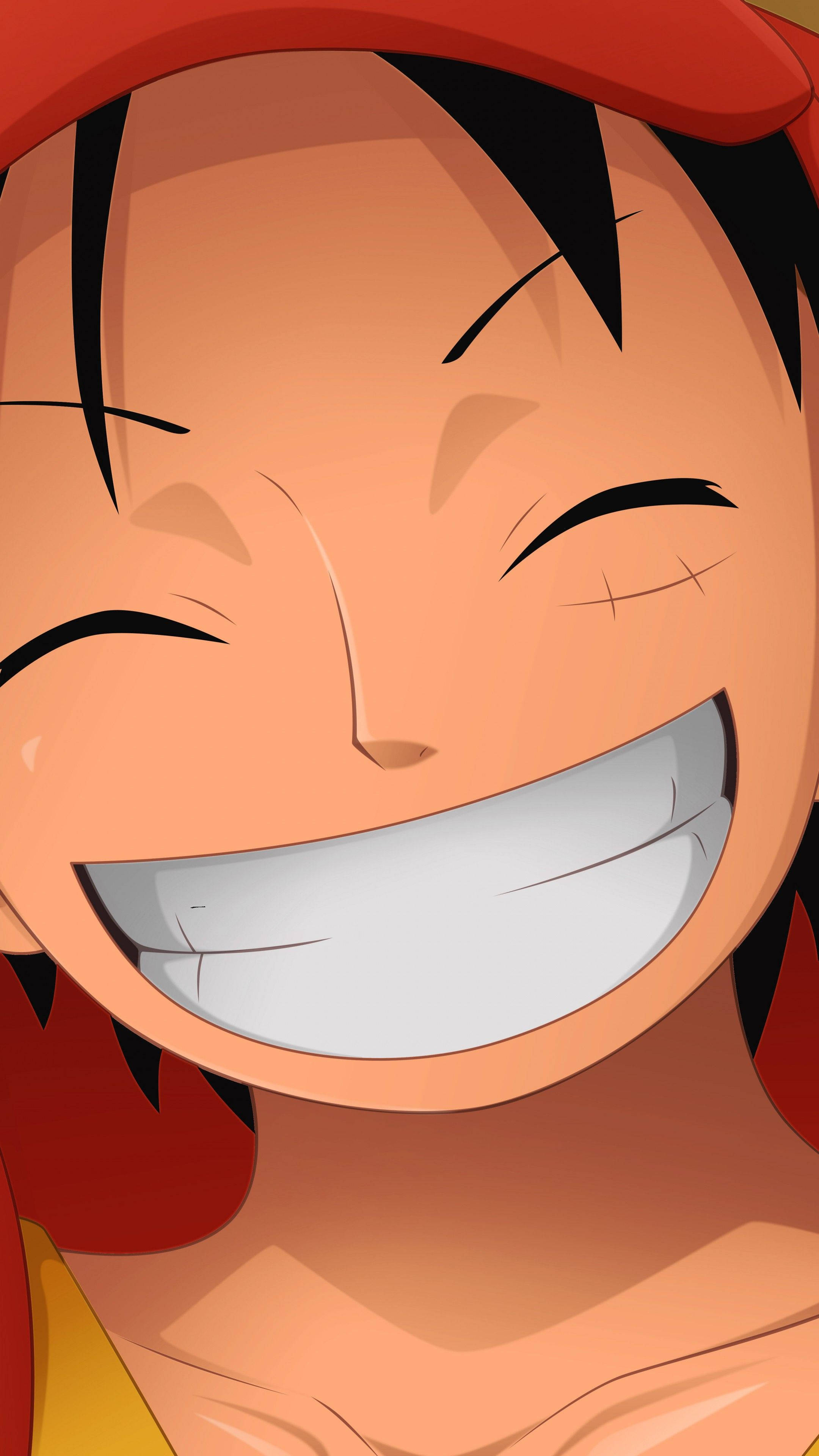 รอยยิ้มของลุฟี่แบบใกล้ชิด วอลเปเปอร์
