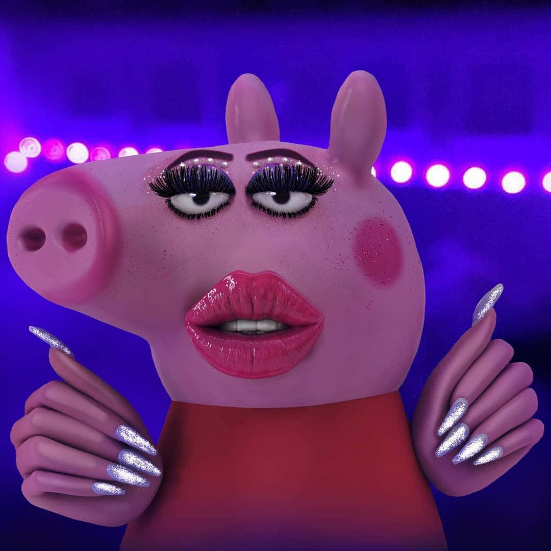 รูปภาพ Peppa Pig 3D ตลก วอลเปเปอร์