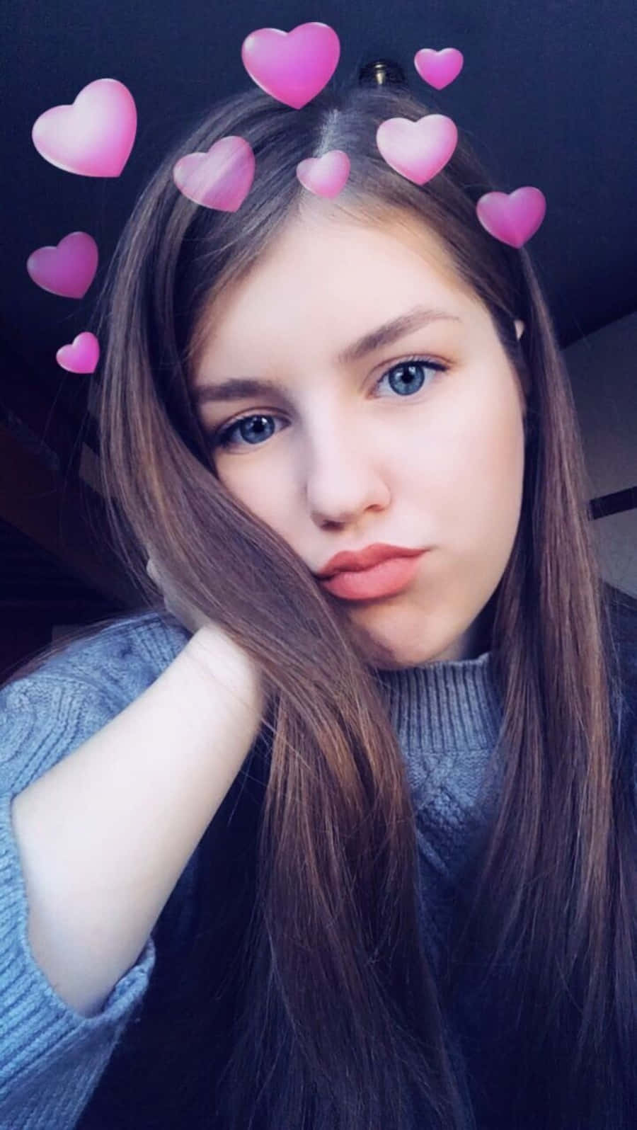 รูปสาวน่ารักจาก Snapchat วอลเปเปอร์