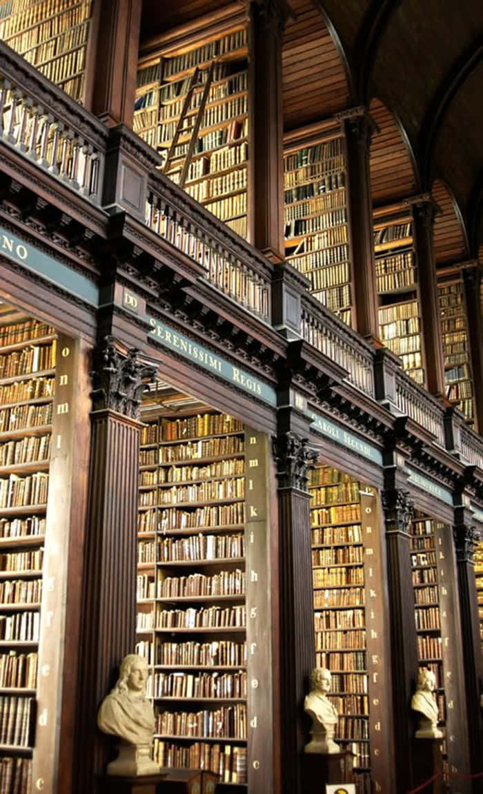 รูปห้องสมุด Trinity College วอลเปเปอร์