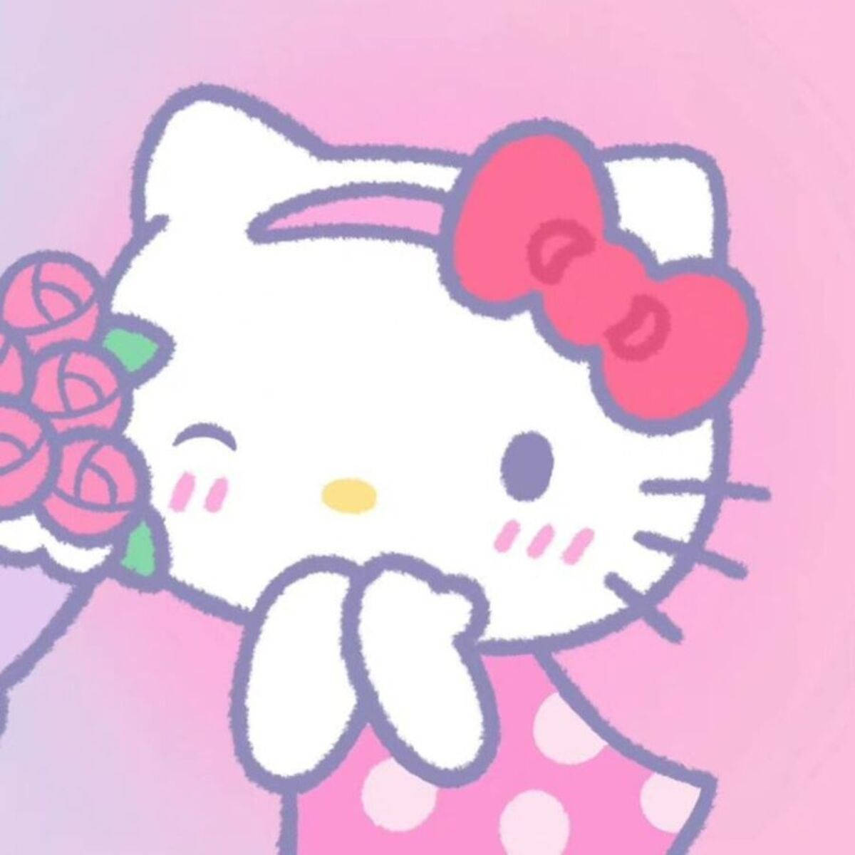 รูปโปรไฟล์คิตตี้สีชมพูอ่อน — ฮัลโลวีนคิตตี้ GIF วอลเปเปอร์