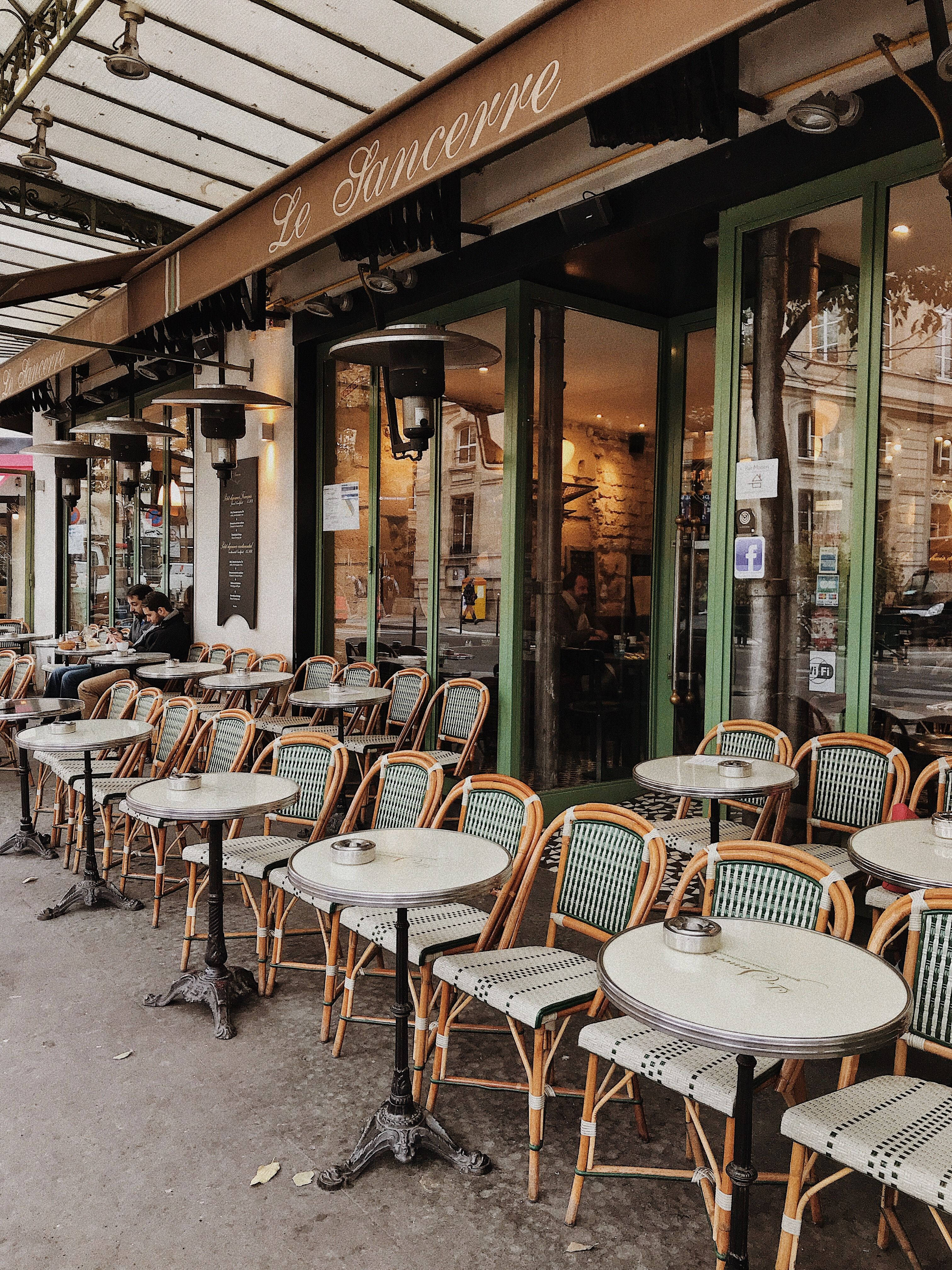 ร้านกาแฟเลอซองแซร์ ปารีส วอลเปเปอร์