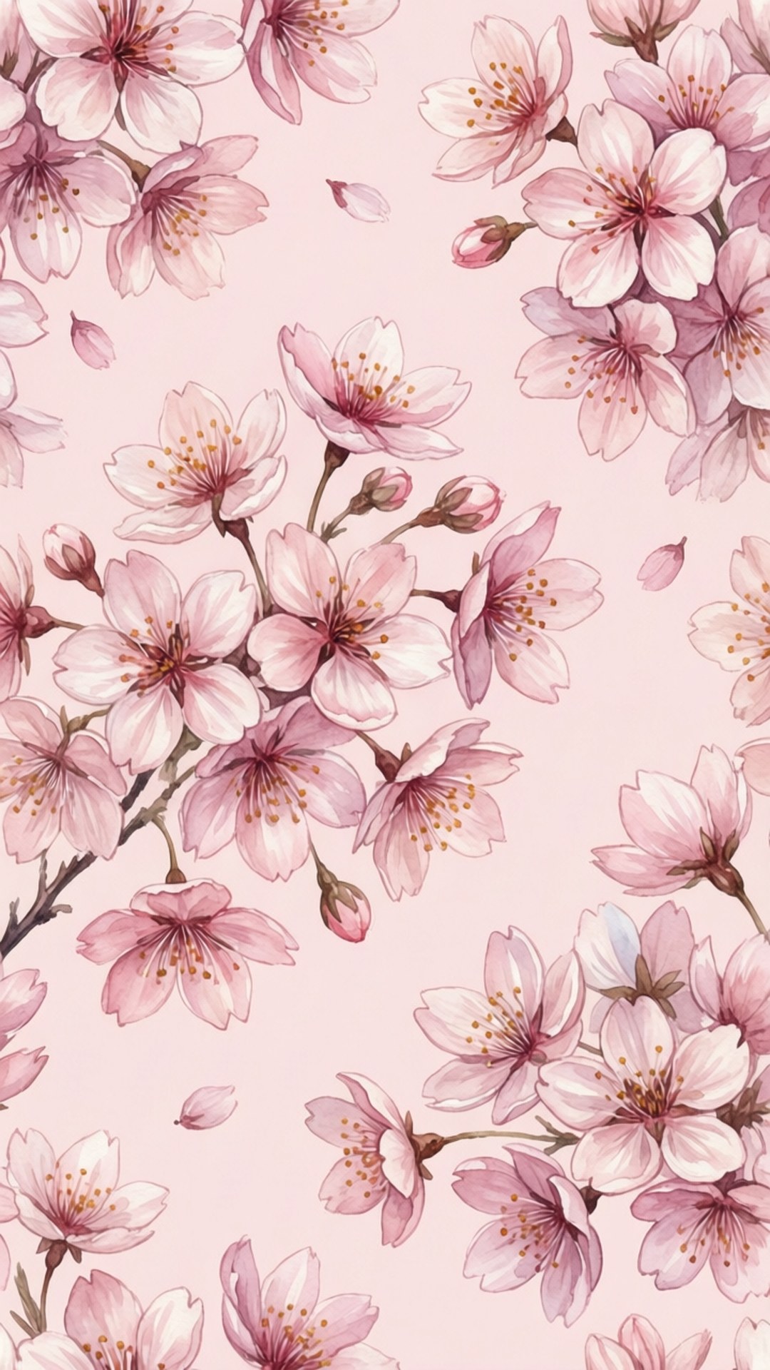 ลวดลายดอกซากุระ วอลเปเปอร์