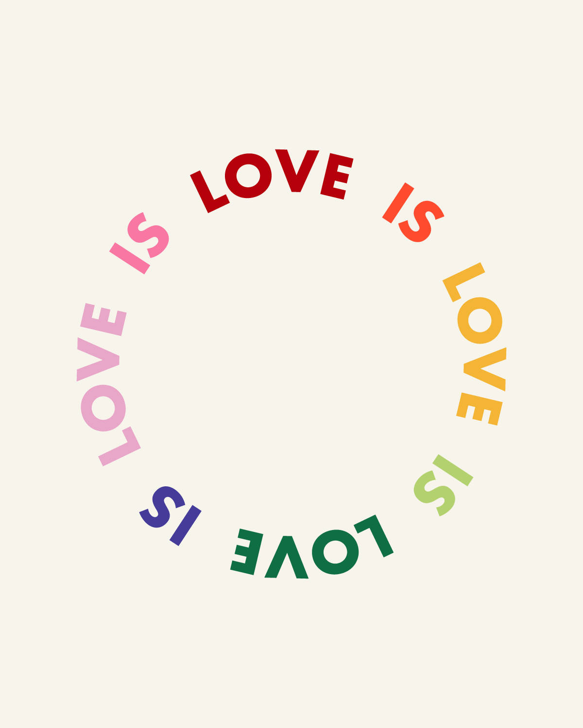 ลวดลายหลากสี Love Is Love วอลเปเปอร์