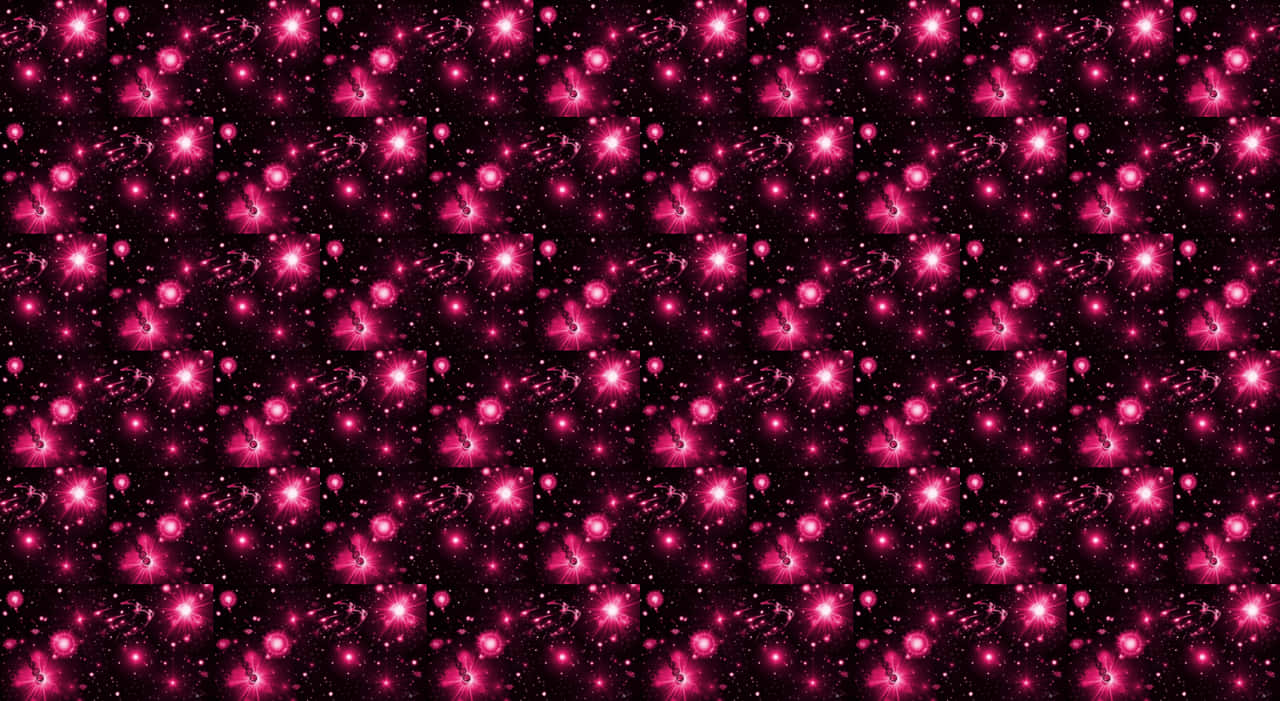 ลวดลายแสงสีชมพูบนพื้นหลังสีดำ วอลเปเปอร์