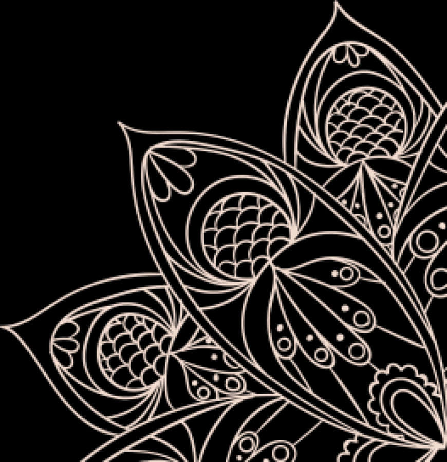 ลายดอกไม้แบบนามธรรม วอลเปเปอร์
