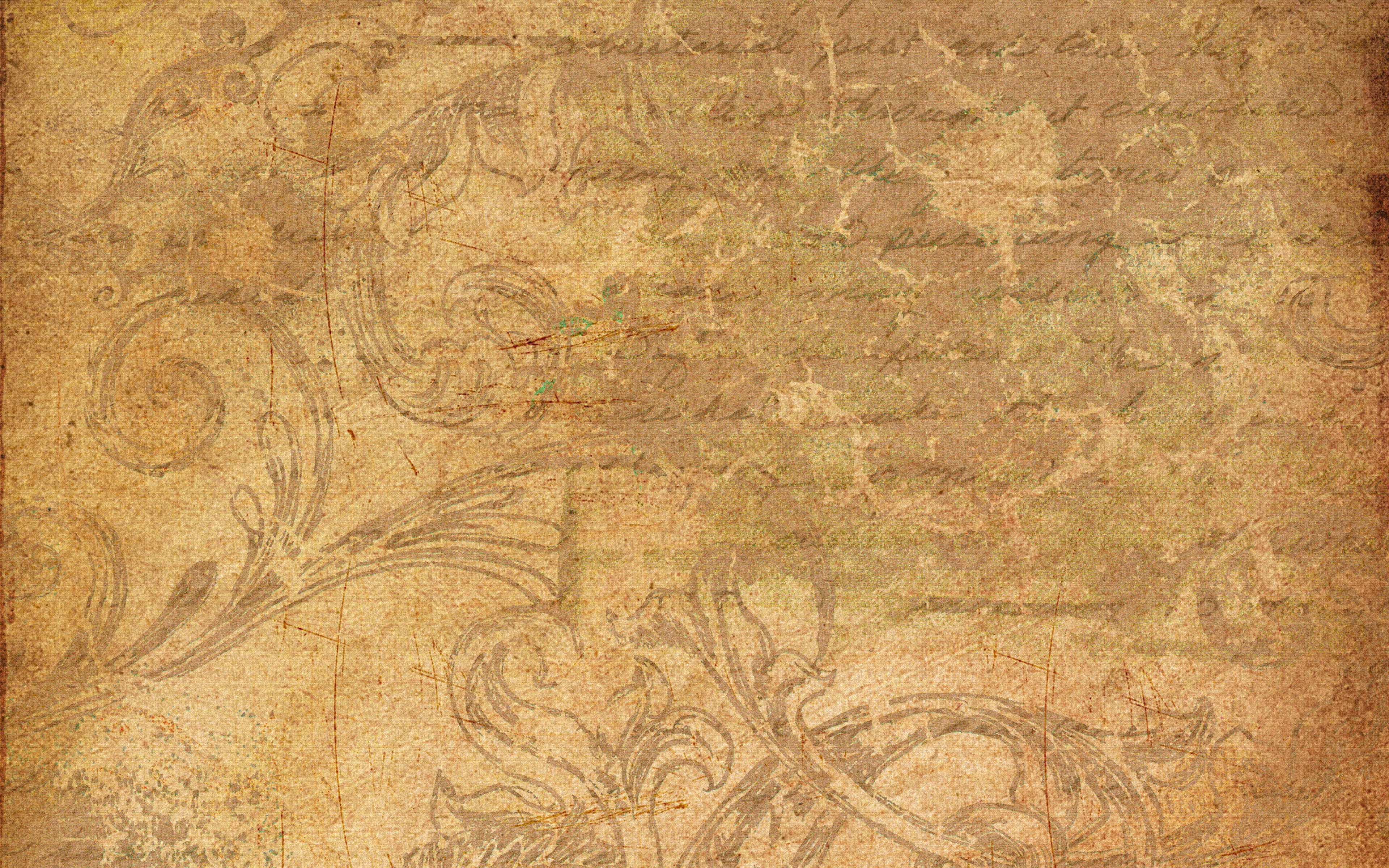 ลายมือบนกระดาษสีน้ำตาลซีเปียเก่า วอลเปเปอร์