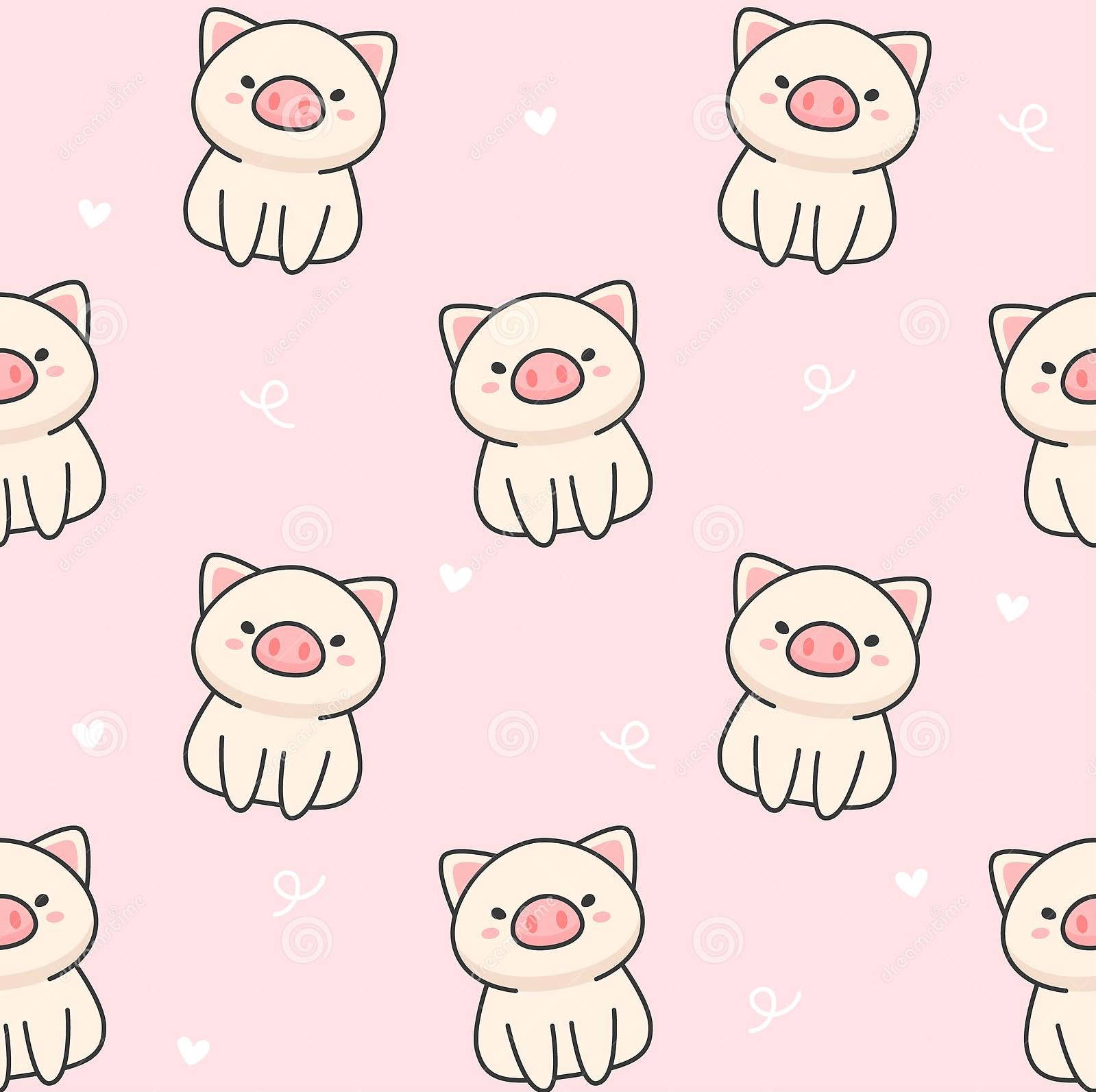 ลายหมูน่ารัก วอลเปเปอร์