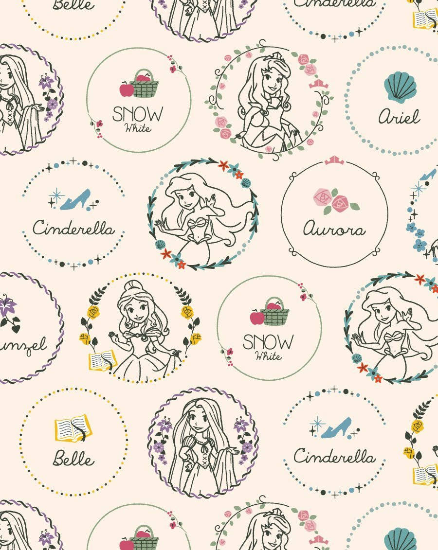 ลายเจ้าหญิงวาดดิสนีย์ วอลเปเปอร์