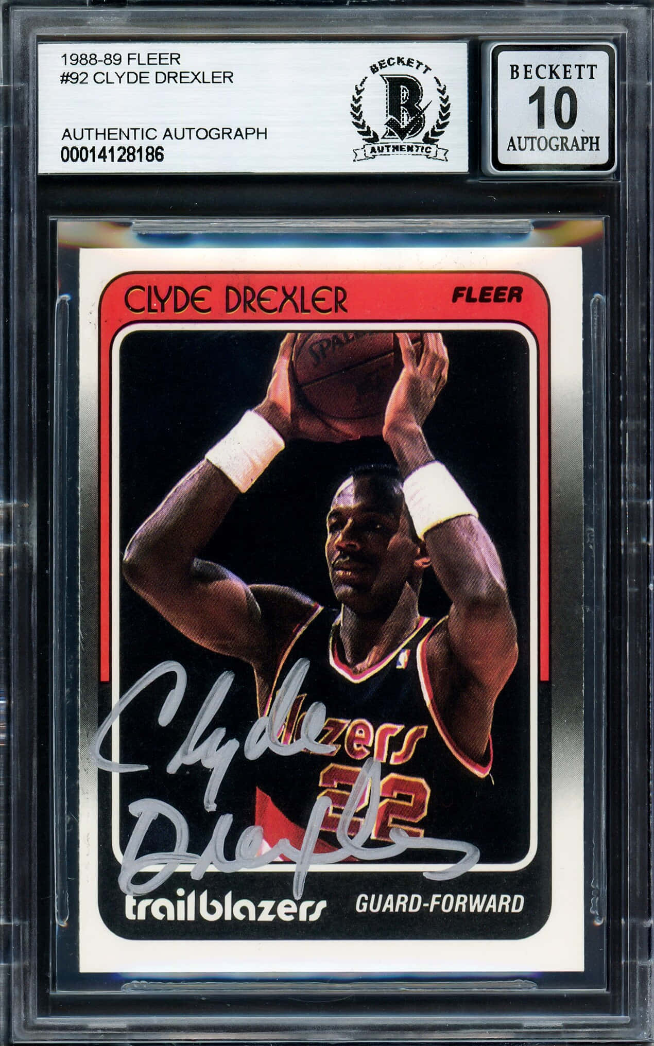 ลายเซ็น Clyde Drexler นักบาส NBA พร้อมรูปการ์ด วอลเปเปอร์