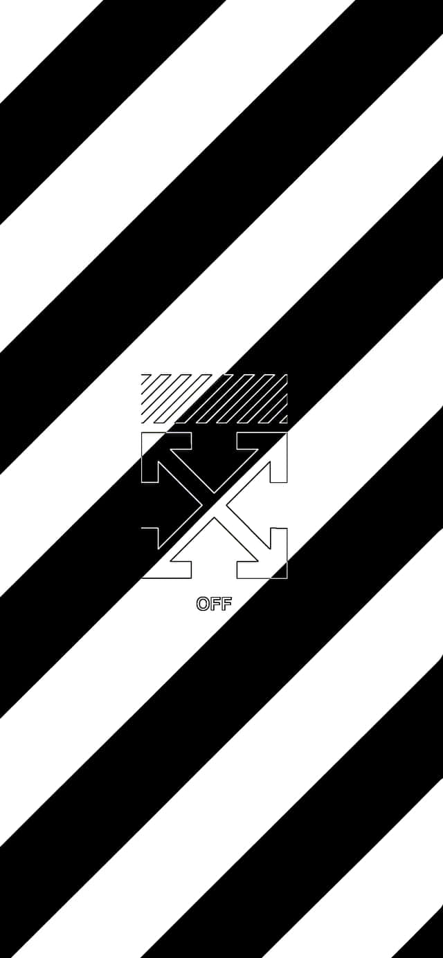 ลายเส้นแนวทแยง Off White iPhone วอลเปเปอร์