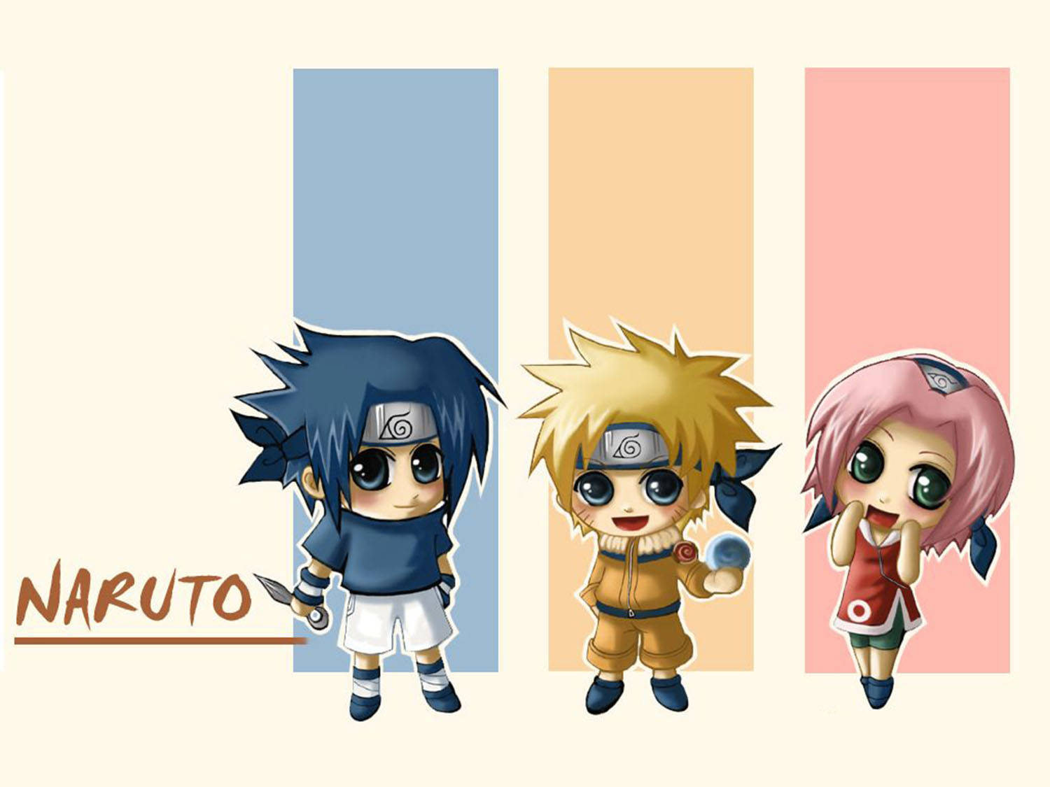 ลายเส้นน่ารักของนารูโตะ วอลเปเปอร์