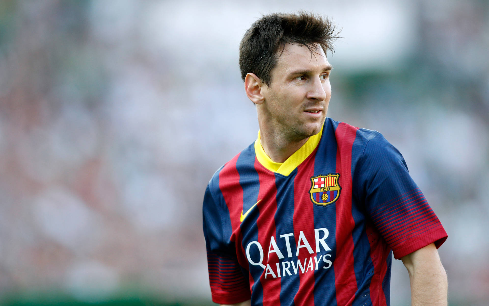 วอลเปเปอร์กองหน้าทีมฟุตบอล FC Barcelona ลิโอเนล เมสซี — เมสซี วอลเปเปอร์