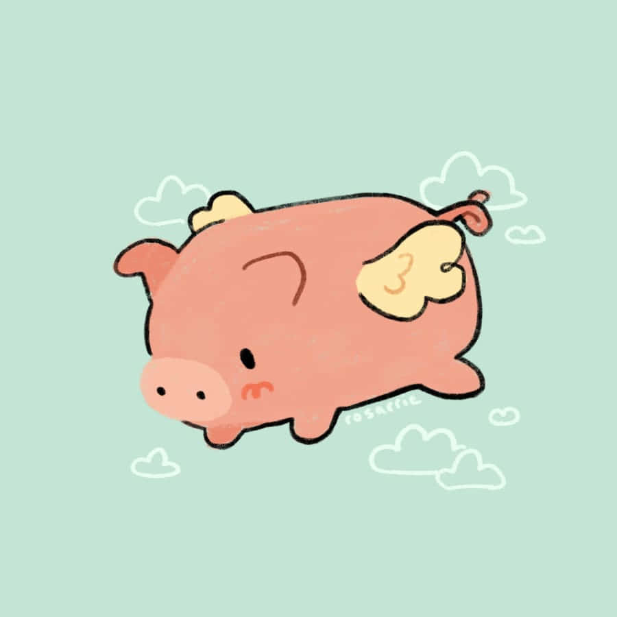 ลูกหมูน่ารักตัวนี้แทบรอไม่ไหวที่จะเริ่มสำรวจโลกของมัน! วอลเปเปอร์